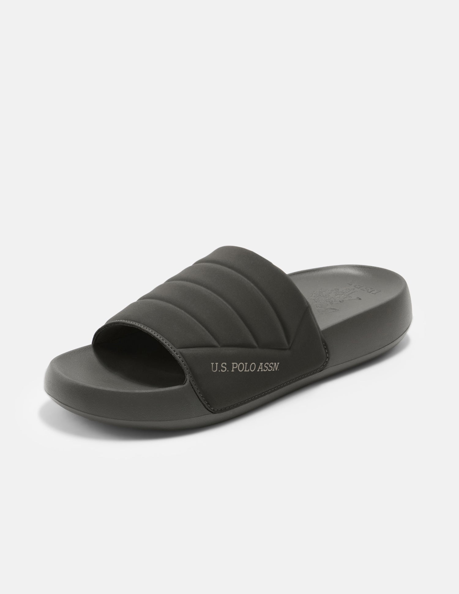 Textured Striped Gino Sliders Olive - U.S. Polo Assn. India | Large