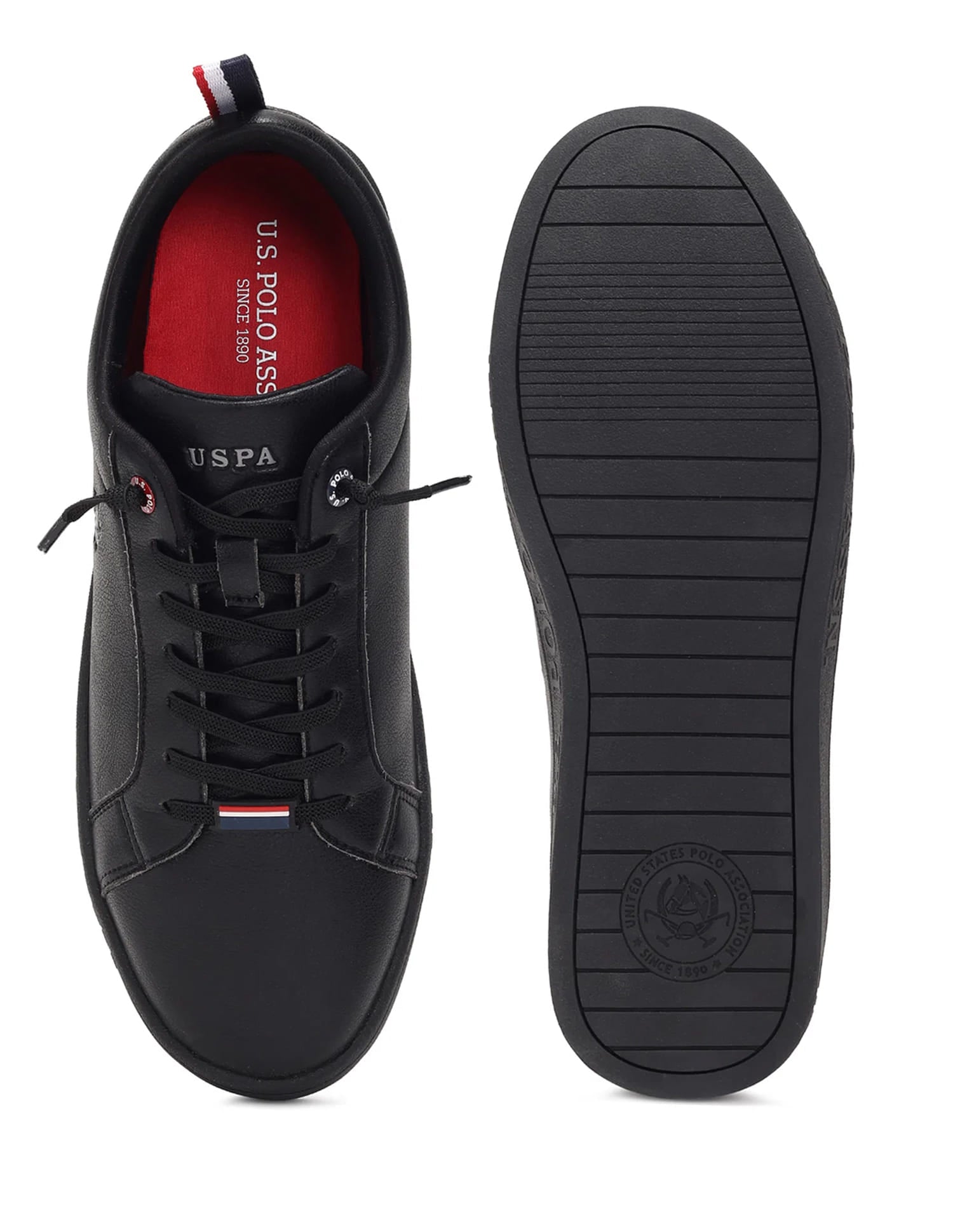 Men Dorit 2.0 Black All Day Sneakers Black - U.S. Polo Assn. India | Large