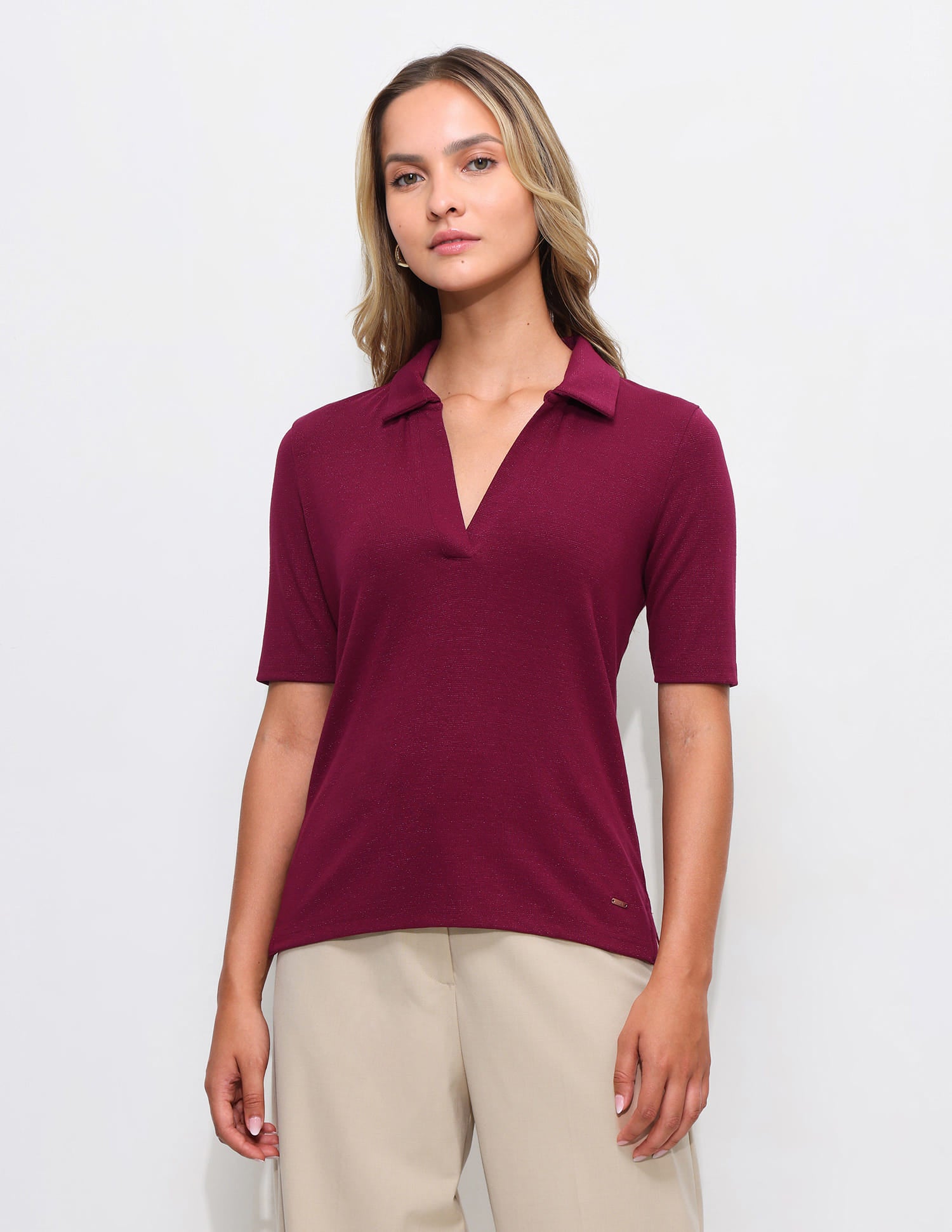 Solid Regular Fit Polo Shirt Red - U.S. Polo Assn. India | Large