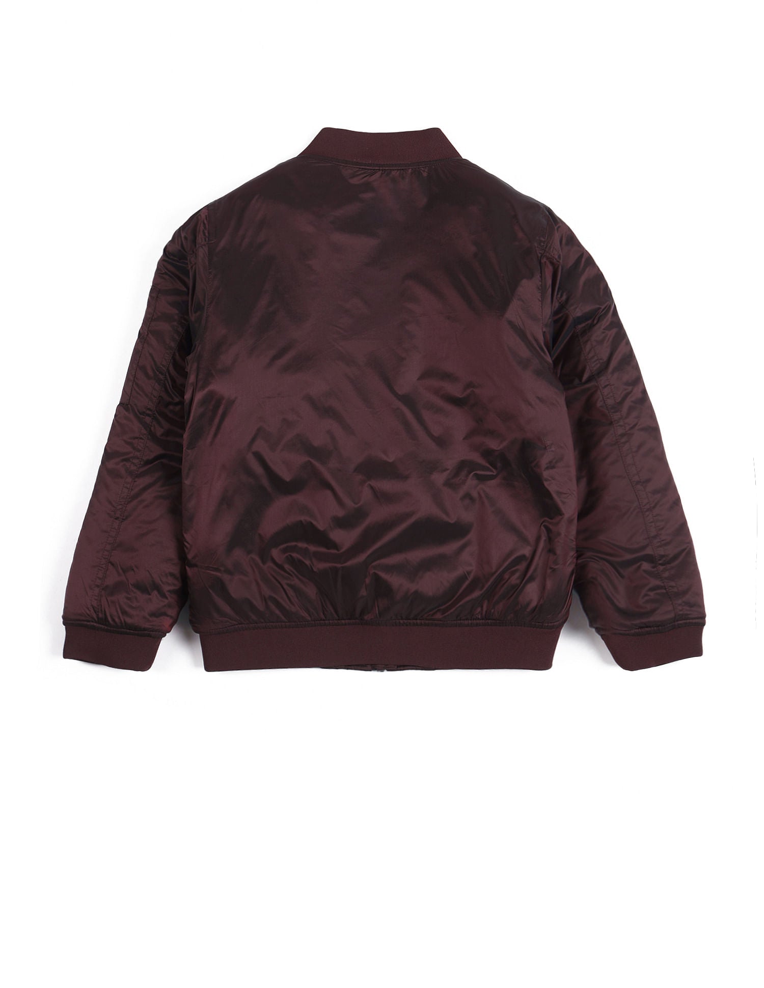 Boys Solid Mock Collar Jacket Burgundy - U.S. POLO ASSN. | Large