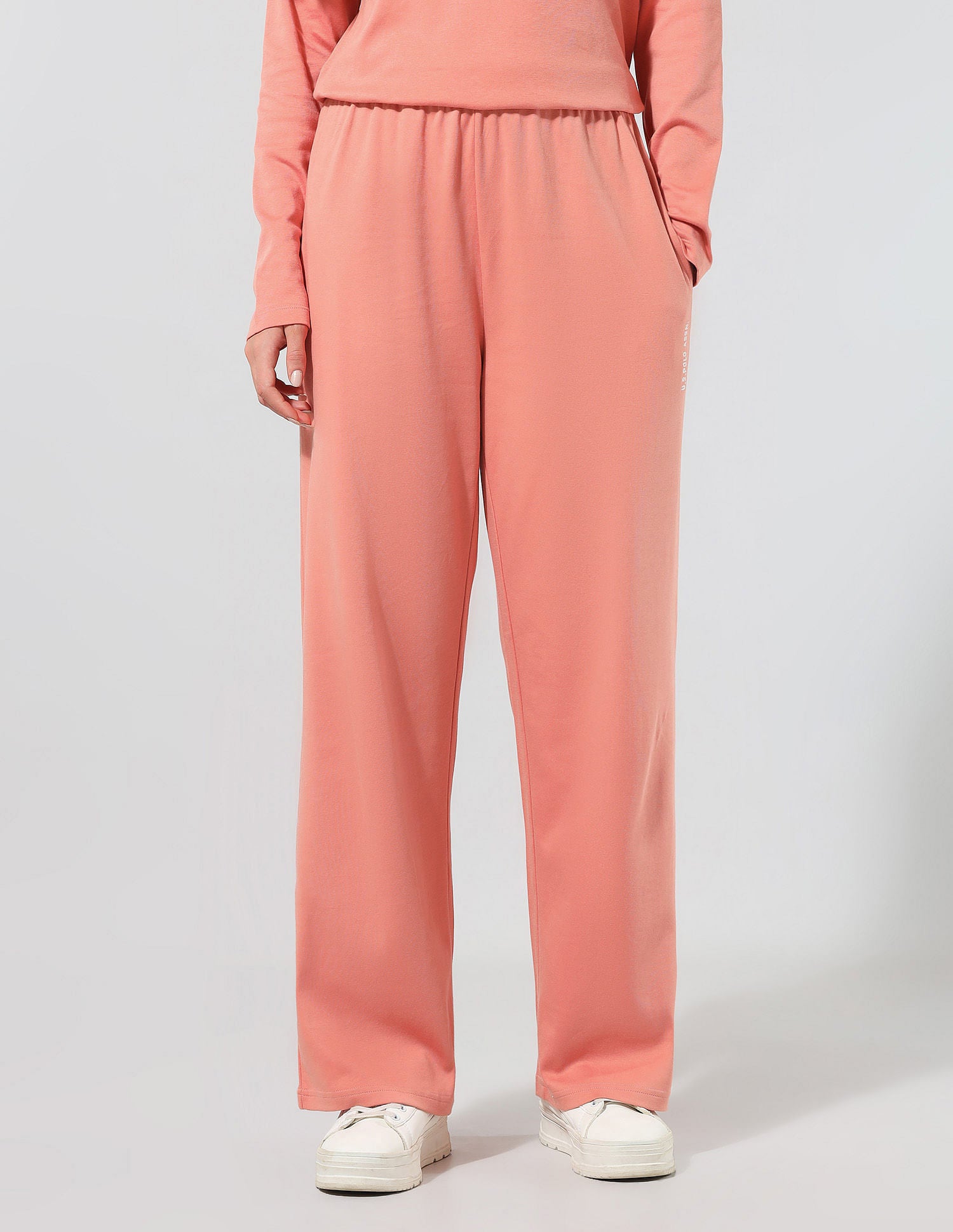 Straight Fit Lounge Trousers Peach - U.S. POLO ASSN. | Large