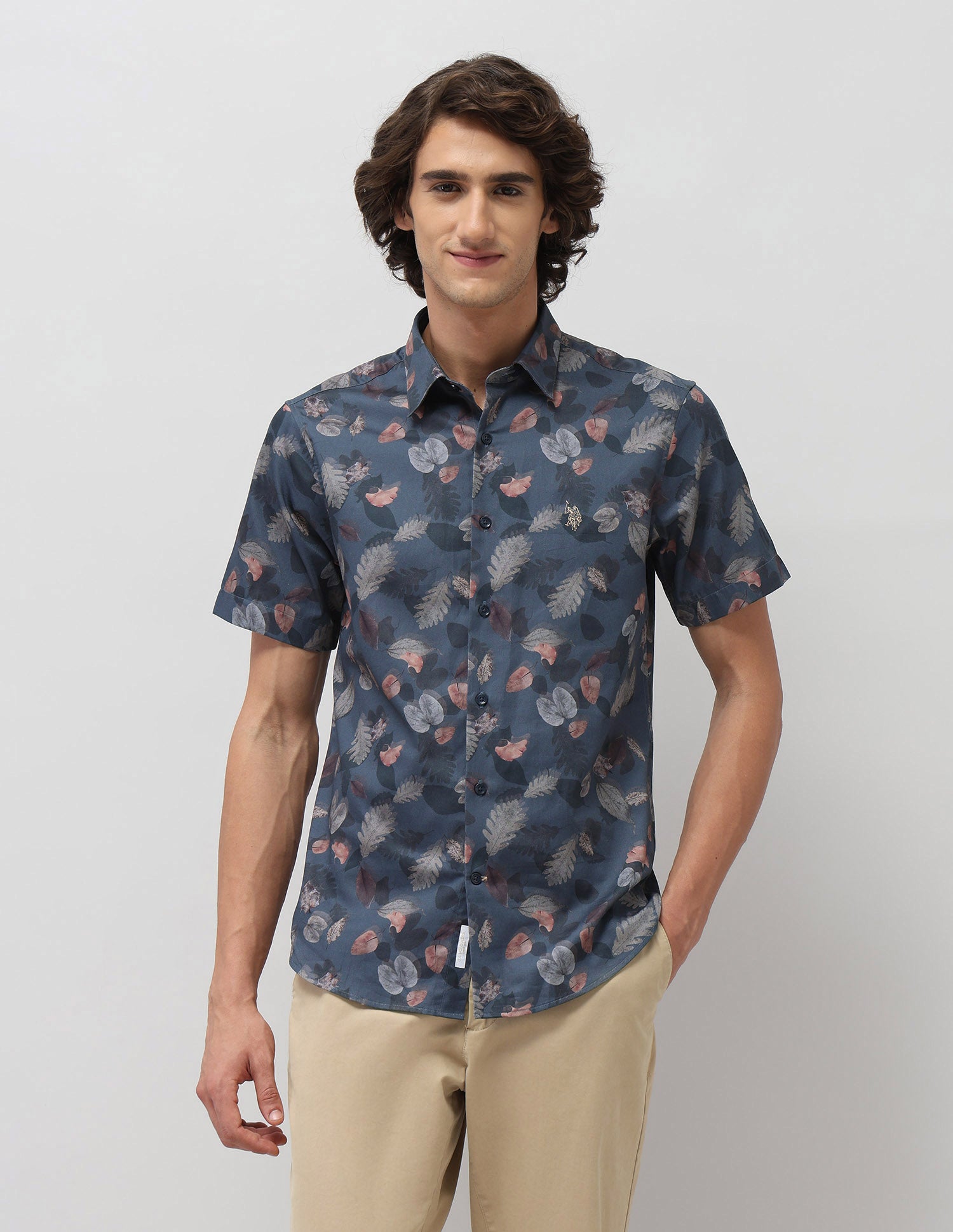 Tailored Fit Satin Shirt