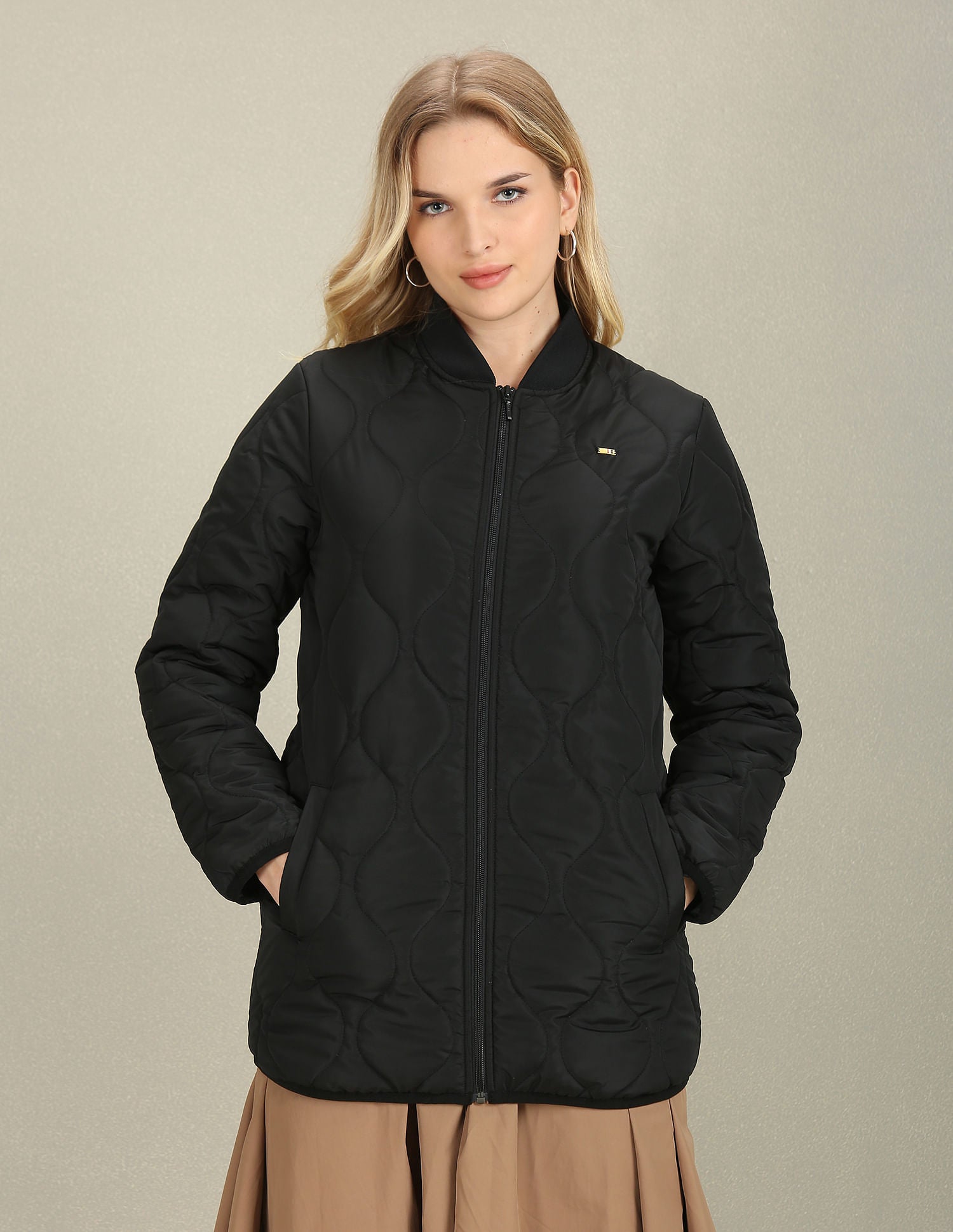 Longline Stand Neck Jacket Black - U.S. POLO ASSN. | Large