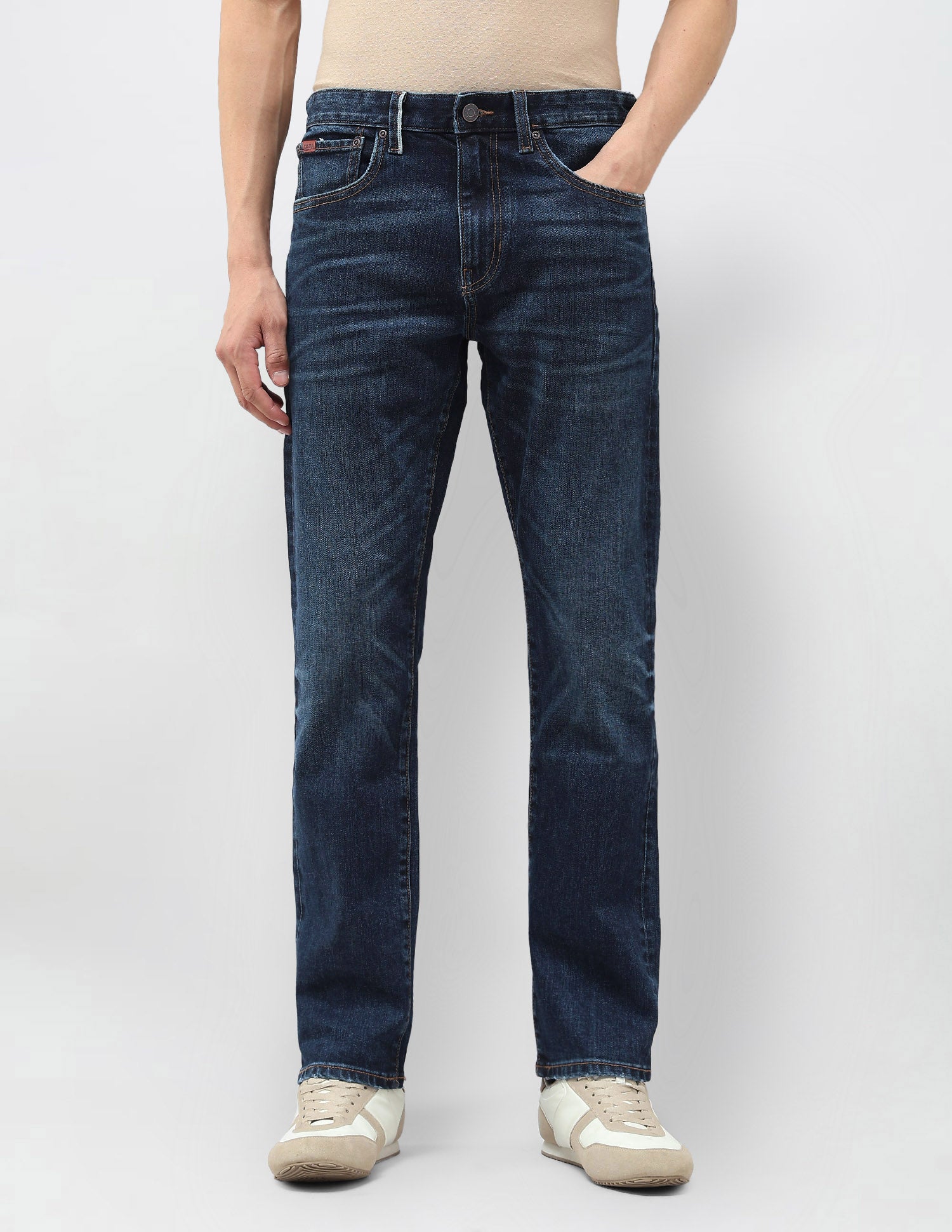 Harold Slim Straight Fit Blue Jeans Blue - U.S. POLO ASSN. | Large