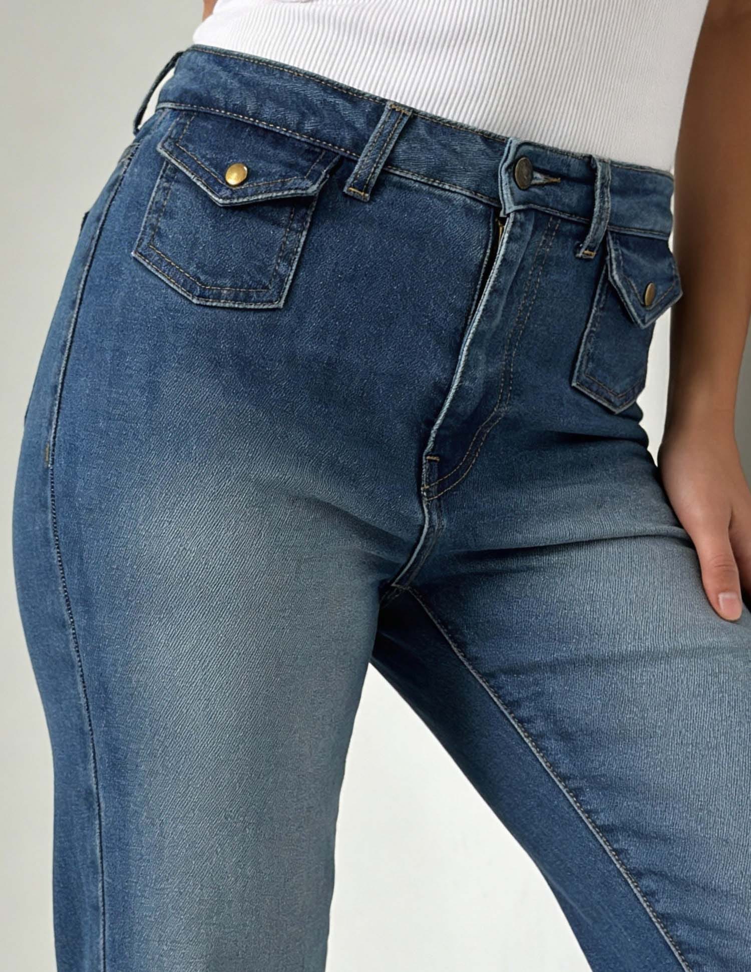 High Rise Bootcut Jeans Blue - U.S. Polo Assn. India | Large