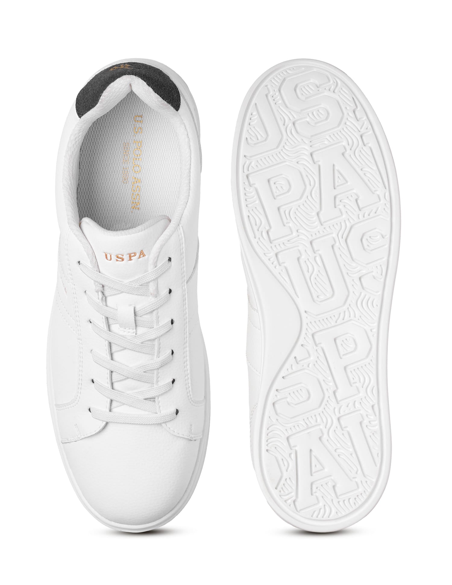 Men Kensy Solid Sneakers White - U.S. Polo Assn. India | Large