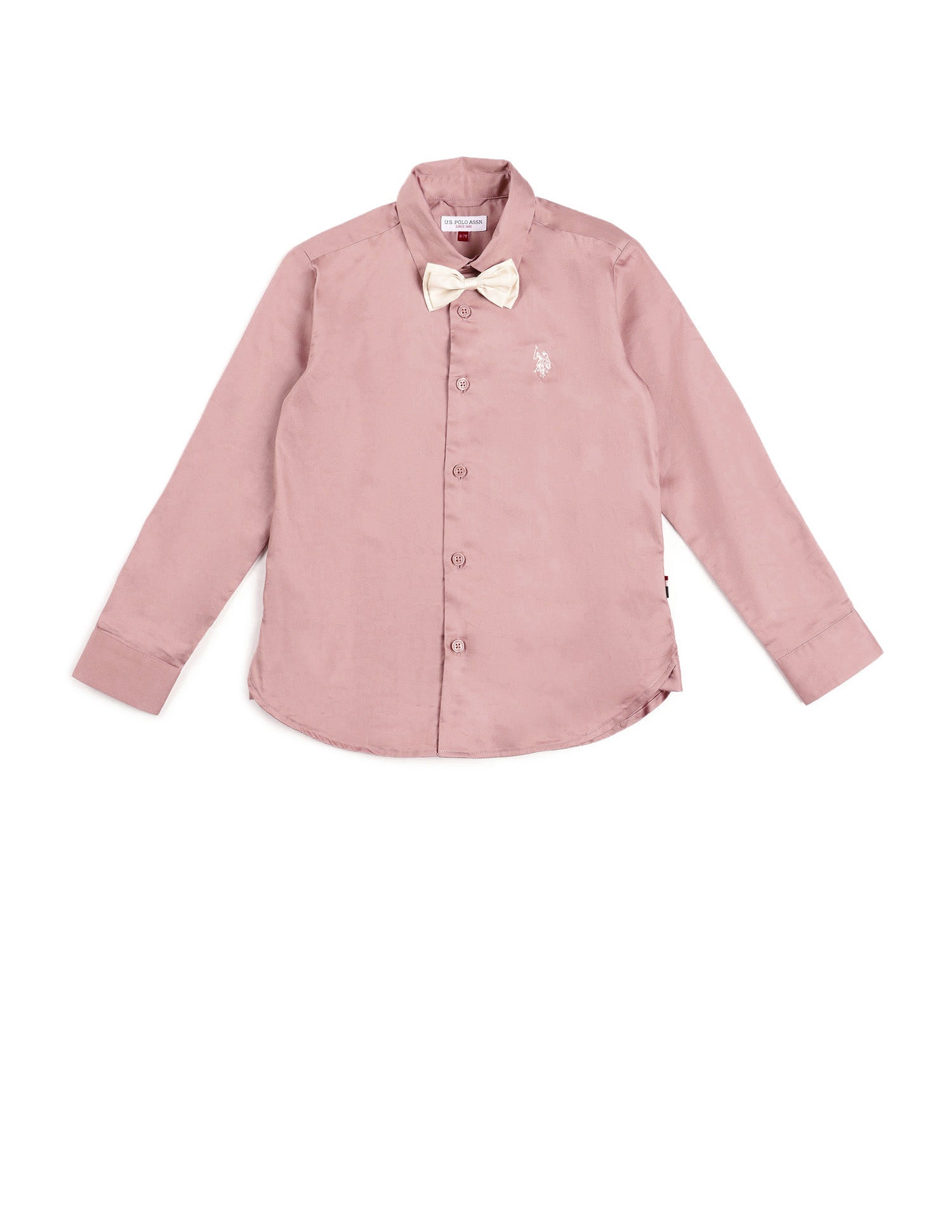 Boys Pure Cotton Regular Fit Shirt Lilac - U.S. POLO ASSN. | Large