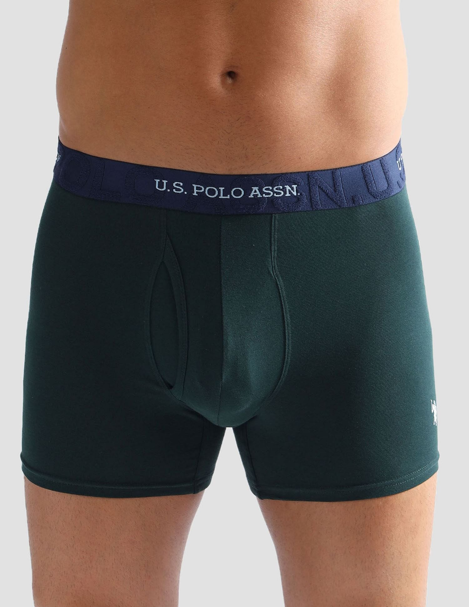 Anti Microbial Solid ET007 Trunks - Pack of 1 Scarab - U.S. POLO ASSN. | Large