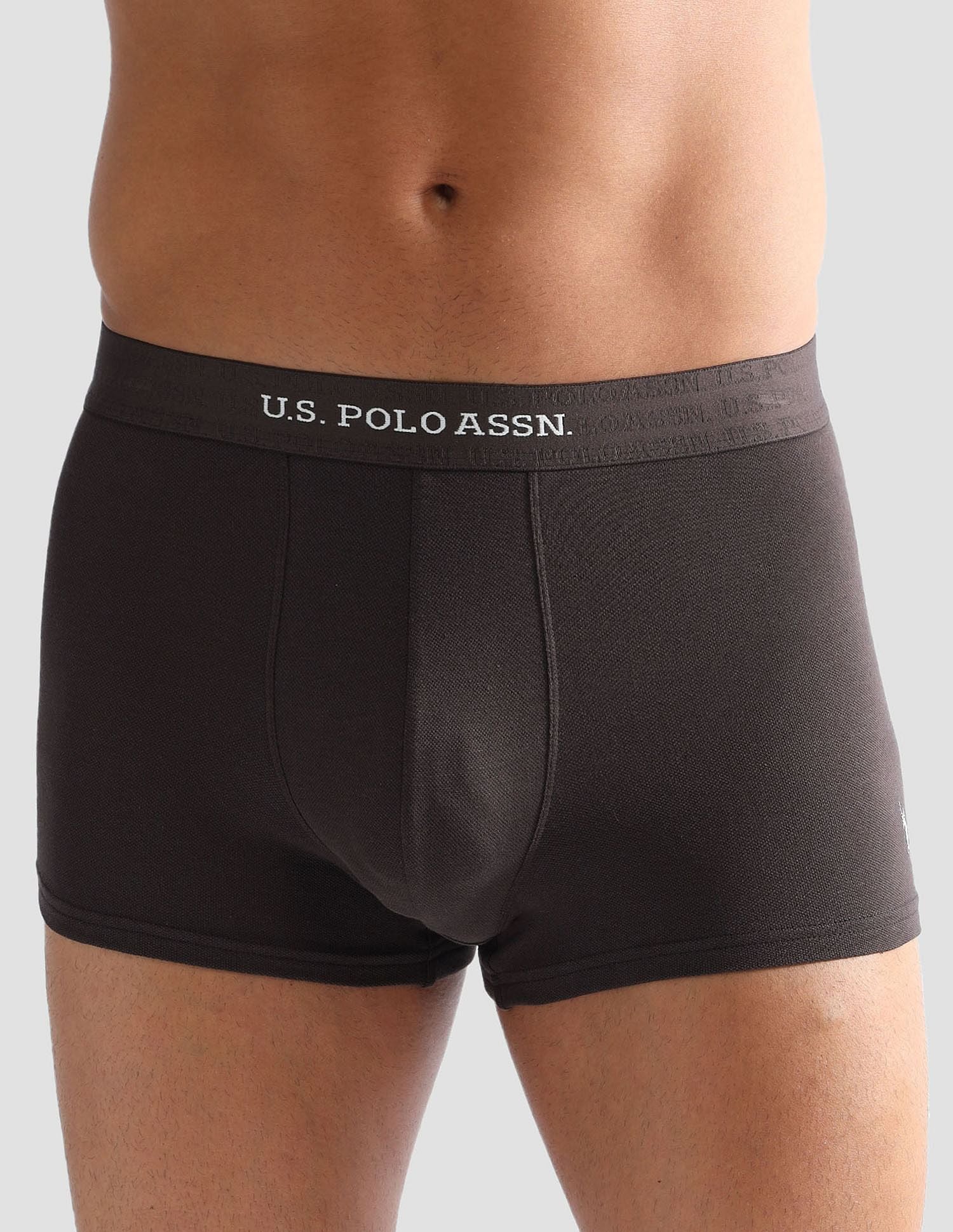 Anti Microbial Solid ET006 Trunks - Pack of 1 Mulch - U.S. POLO ASSN. | Large