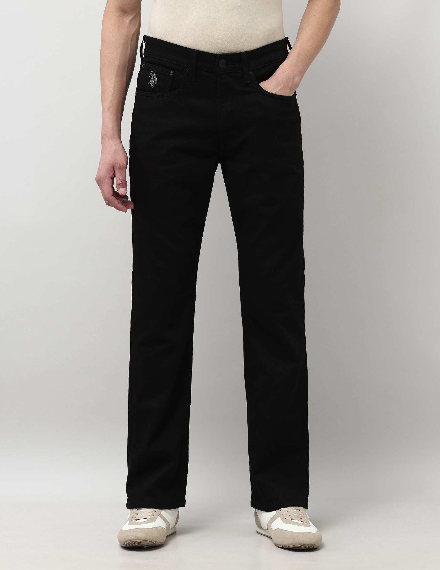 Connor Bootcut Black Jeans Black - U.S. POLO ASSN. | Large