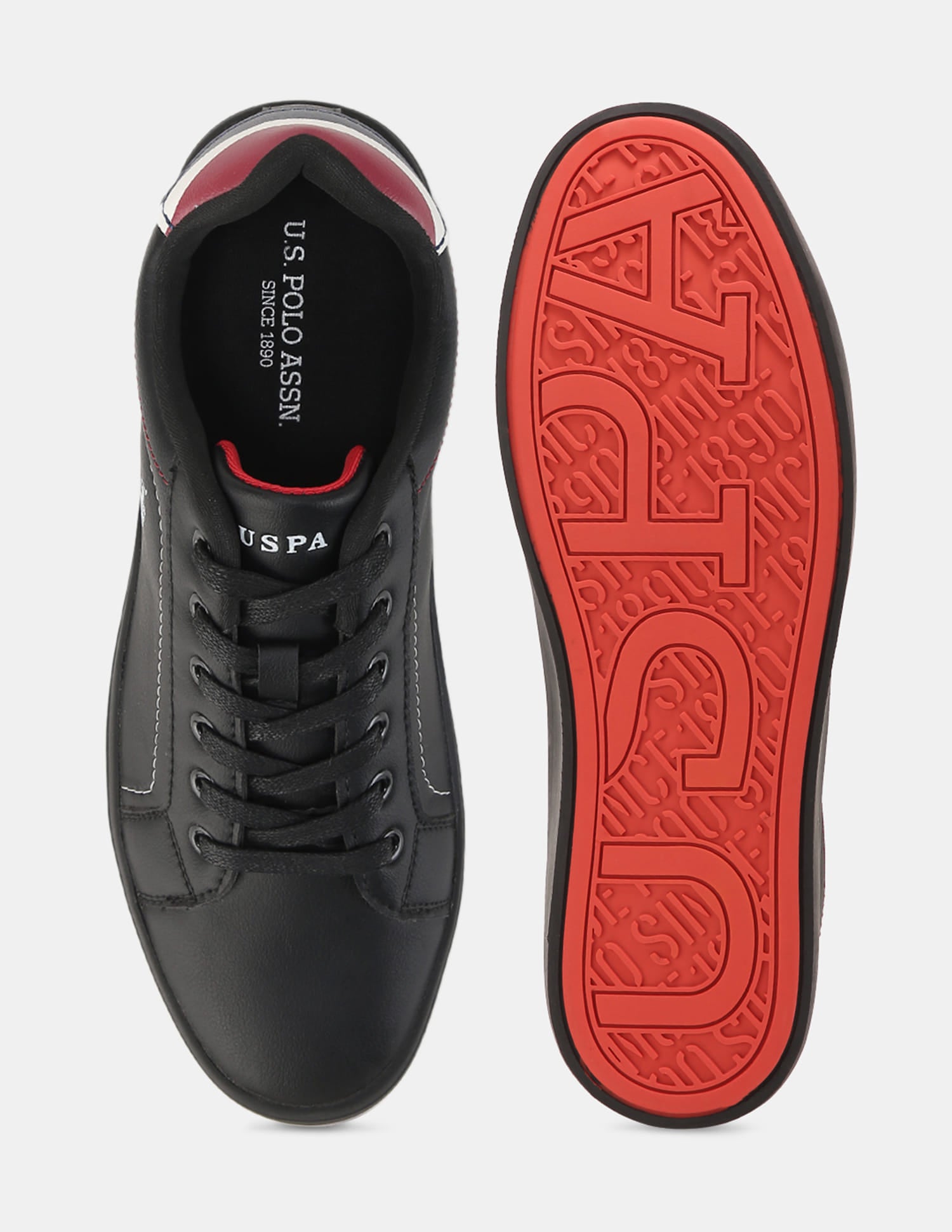 Men Solid Rojas 3.0 Sneakers Black - U.S. Polo Assn. India | Large