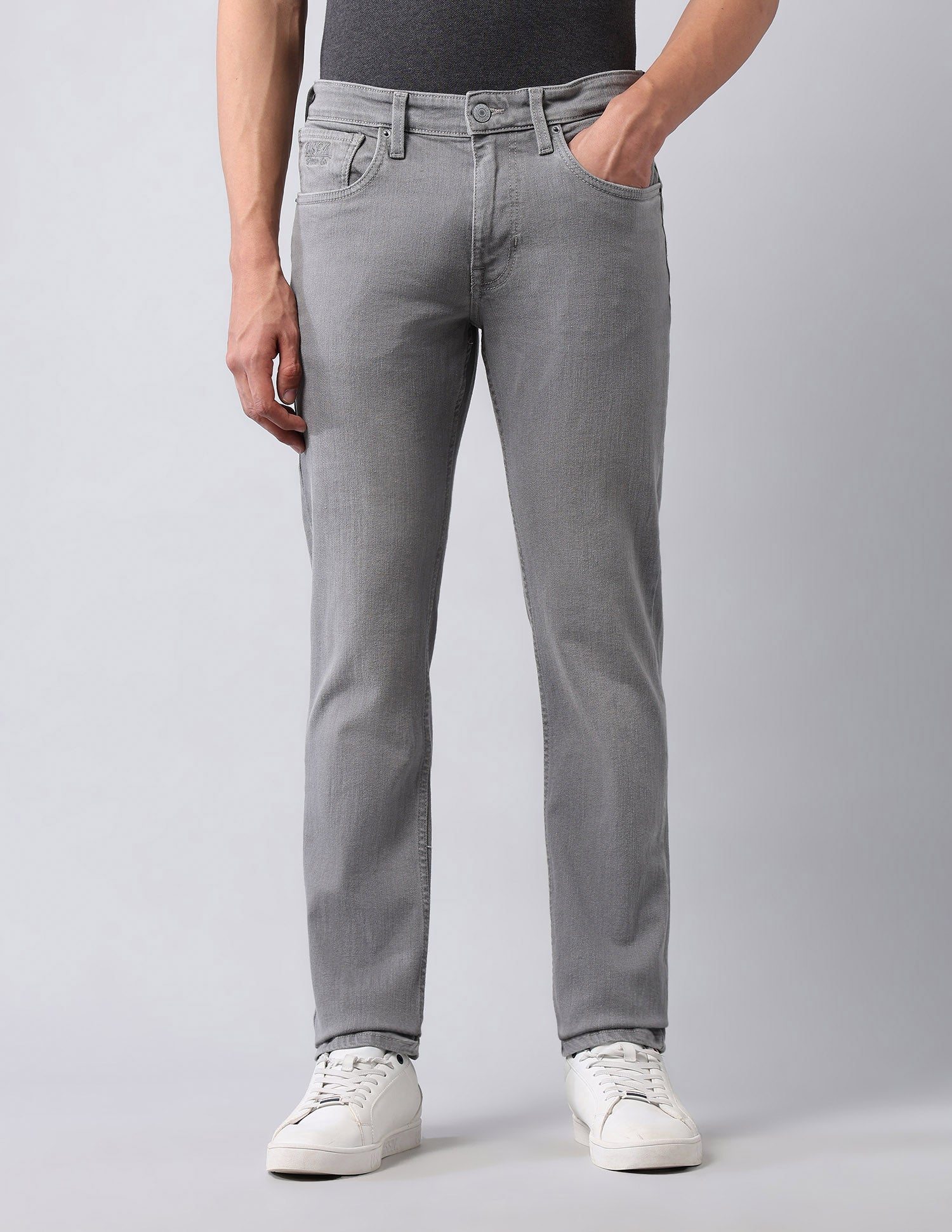 Brandon Slim Tapered Fit Grey Jeans Grey - U.S. POLO ASSN. | Large