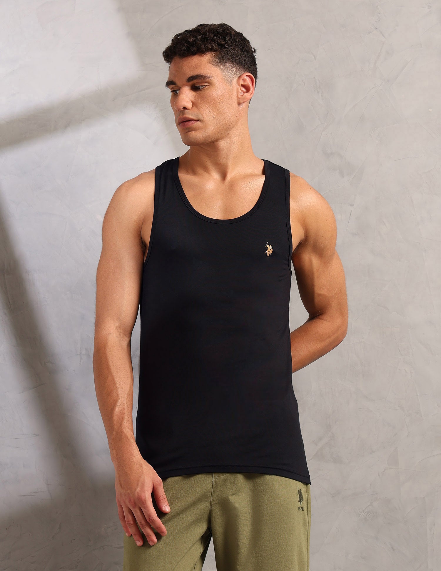 Moisture Wicking Comfort Fit PV003 Vest - Pack Of 1 Black - U.S. POLO ASSN. | Large