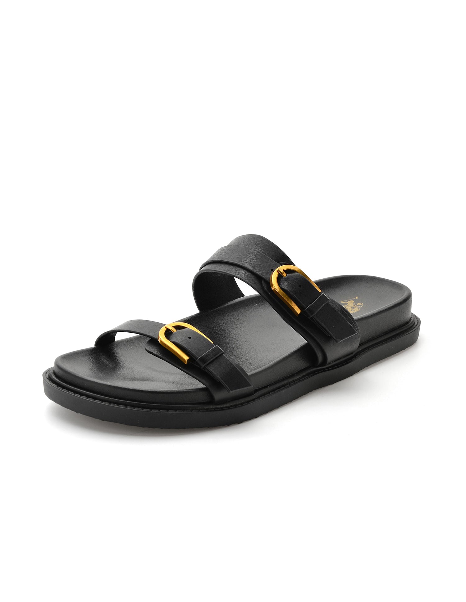 Textured Vincenza Slippers Black - U.S. POLO ASSN. | Large