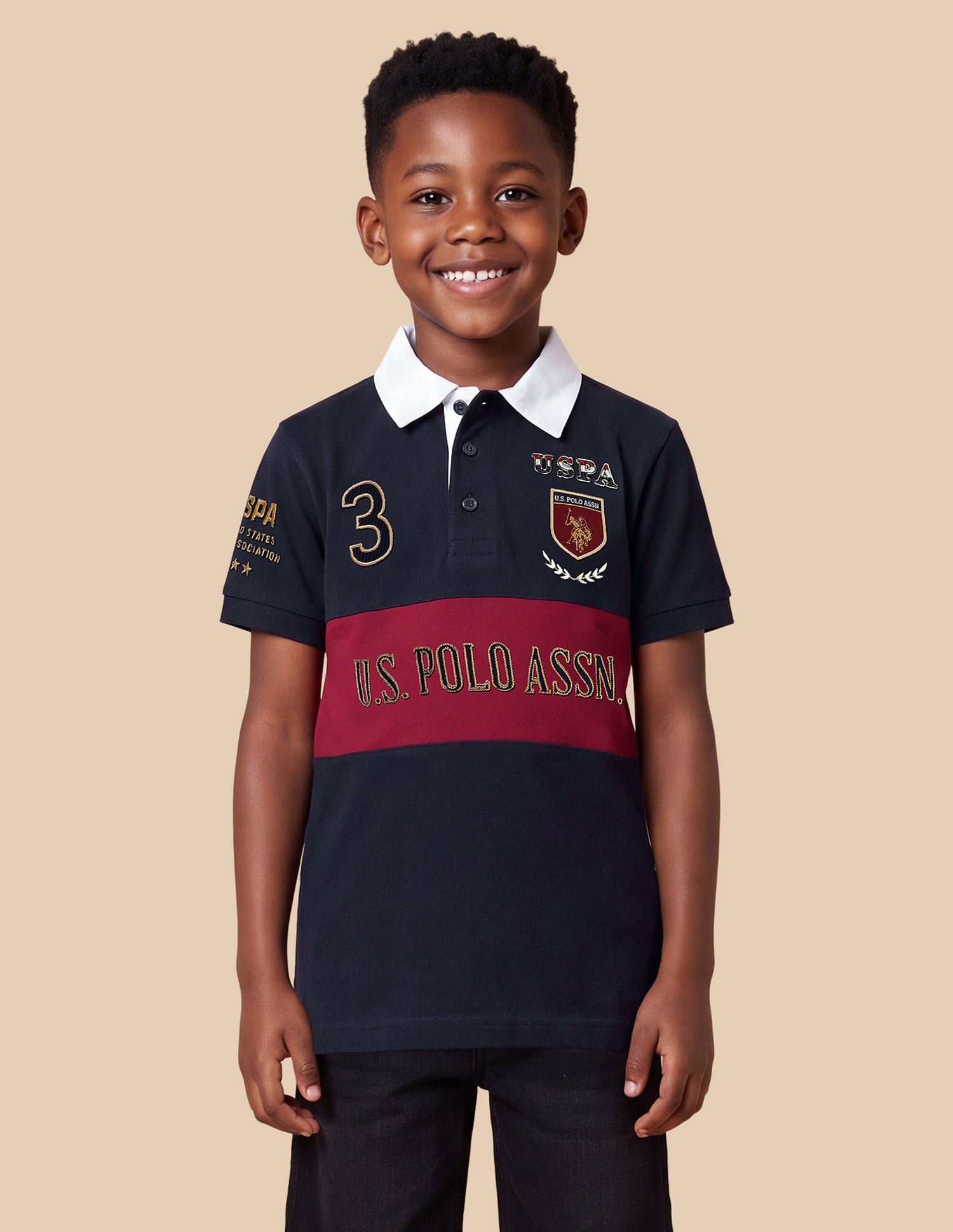 Brand Embroidered Regular Fit Polo Shirt Navy - U.S. Polo Assn. India | Large