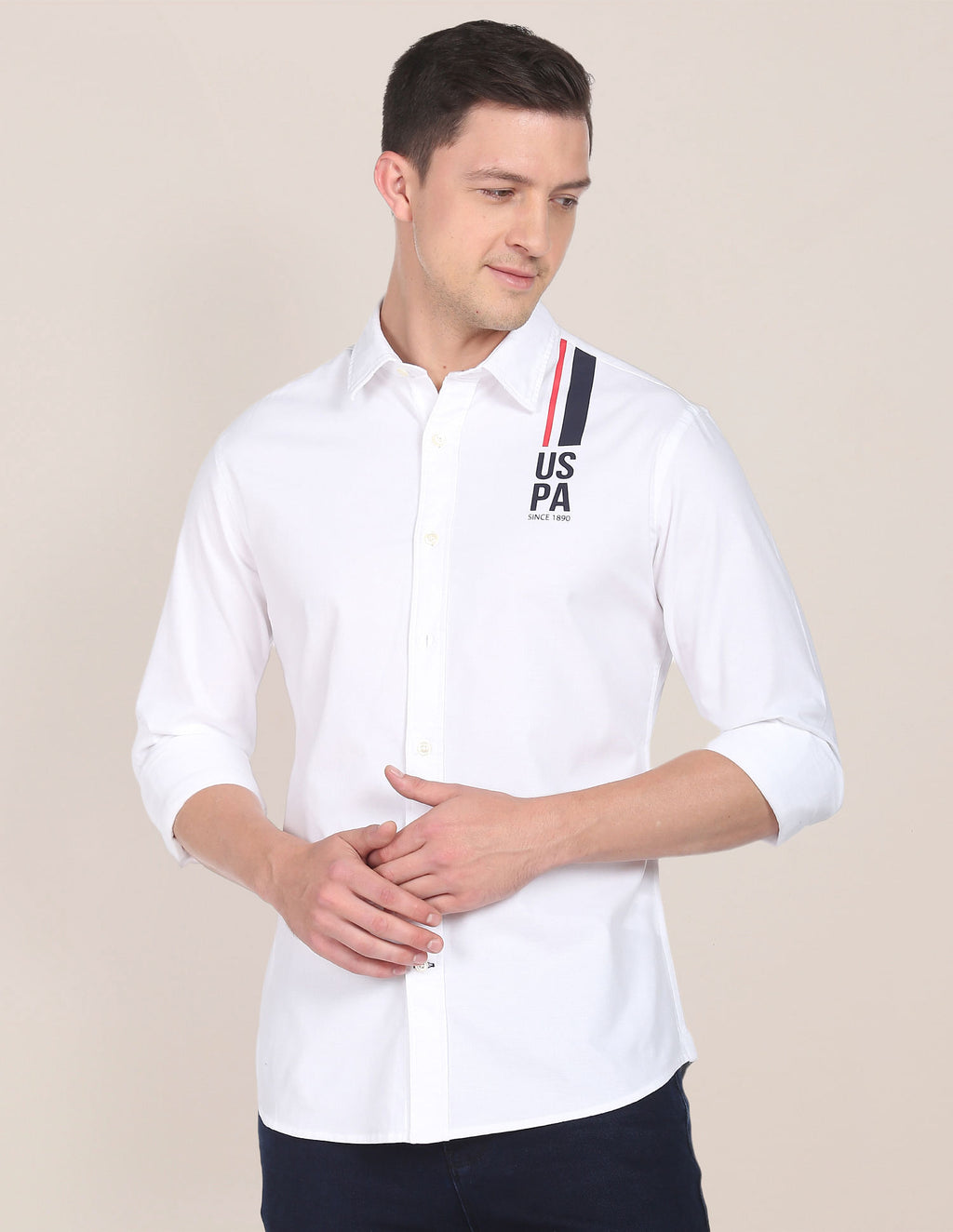 U s shop polo white shirt