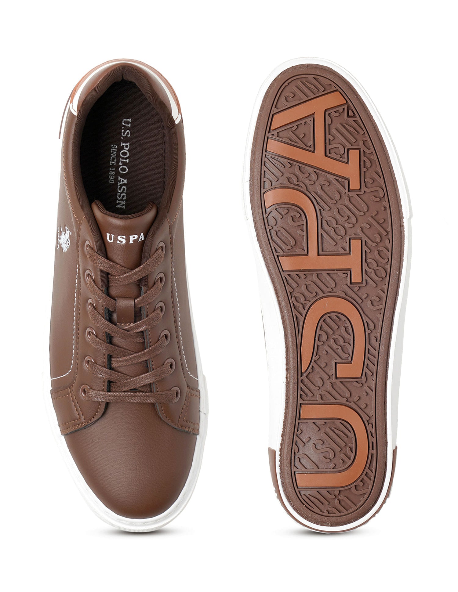 Men Panelled Rojas 2.0 Sneakers Brown - U.S. Polo Assn. India | Large