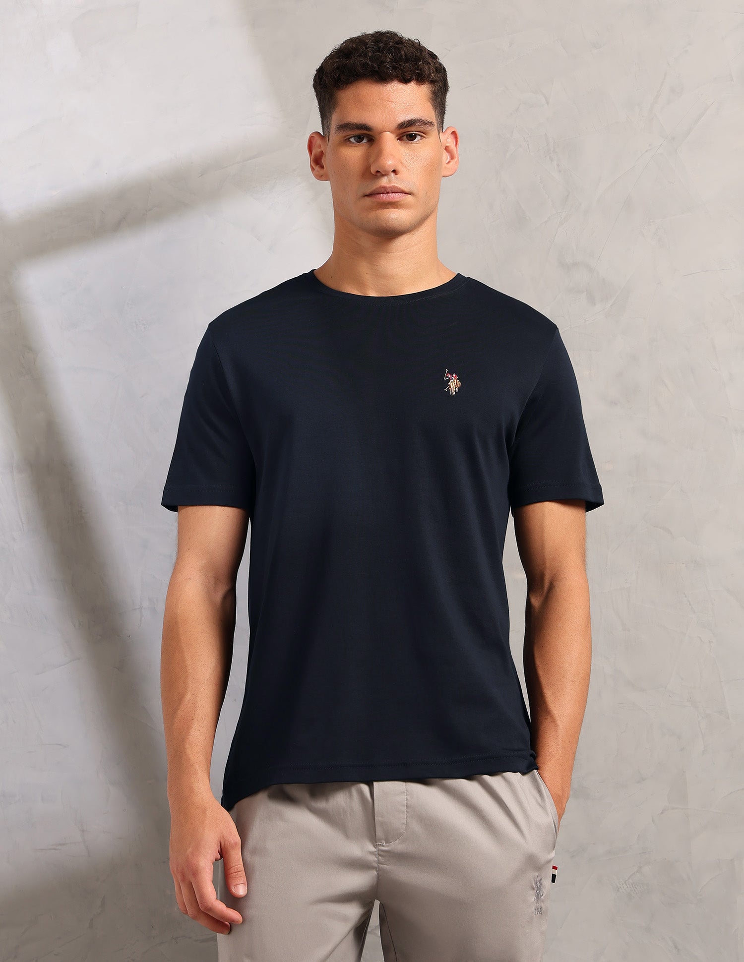 Supima Cotton Skin Safe Pe002 Lounge T-Shirt - Pack Of 1 Navy - U.S. POLO ASSN. | Large