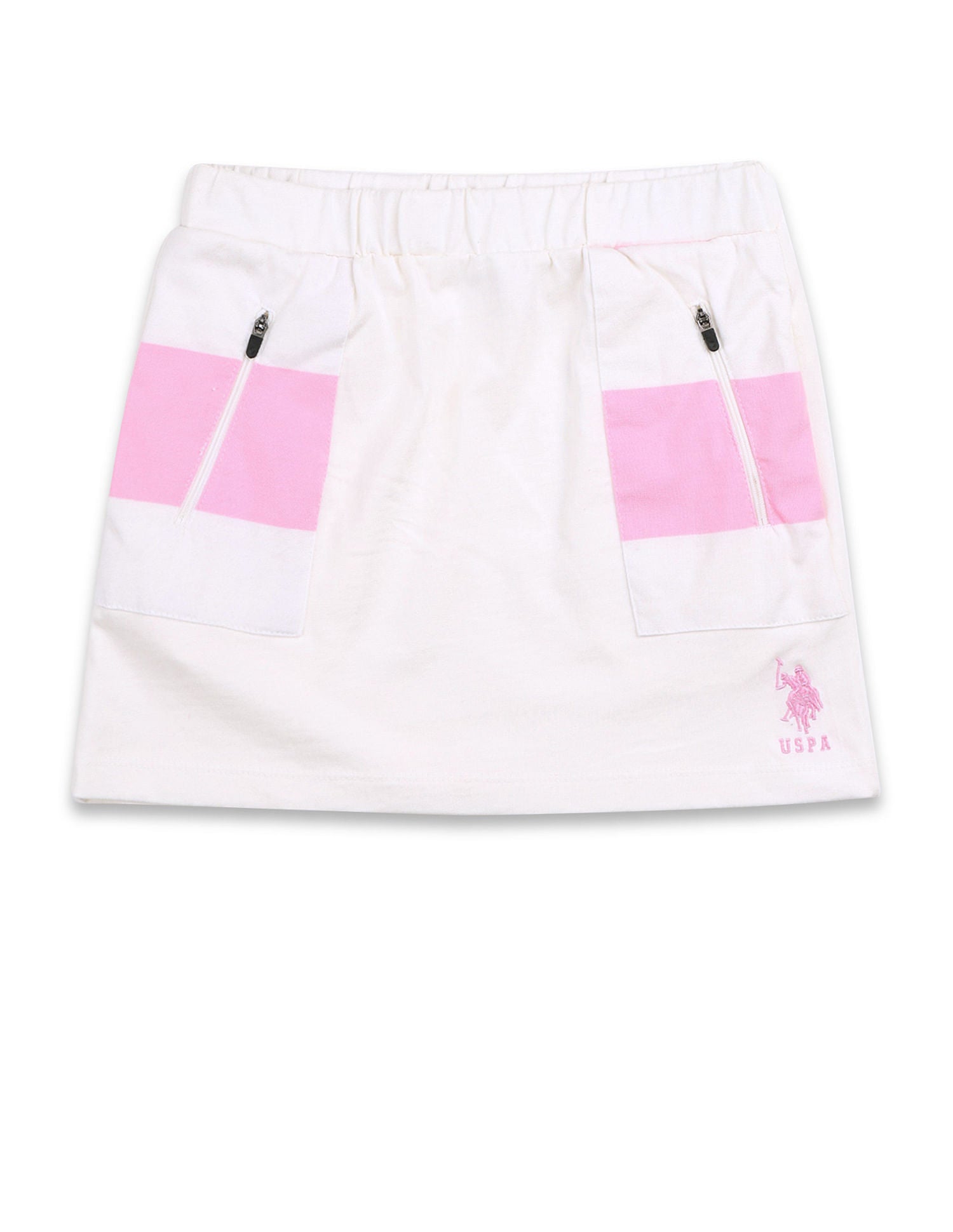 Girls Solid Mini Pencil Skirt Light Pink - U.S. POLO ASSN. | Large