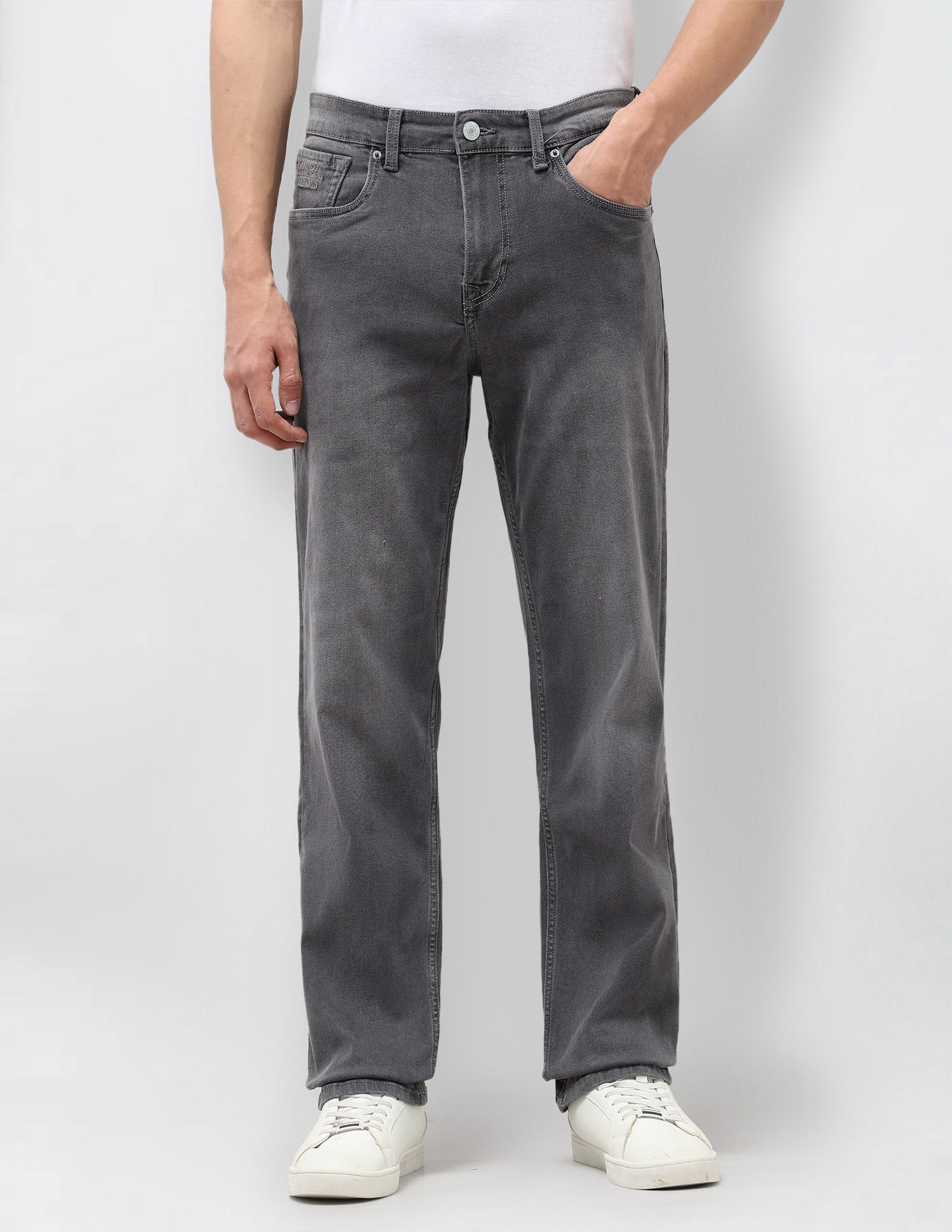 Shawn Relaxed Fit Grey Jeans Grey - U.S. Polo Assn. India | Large
