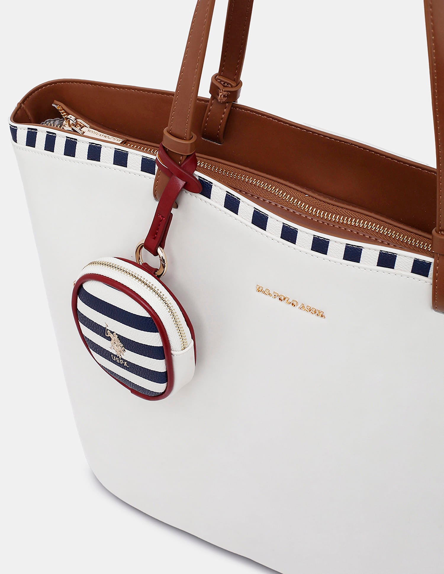 Celia Tote Handbag White - U.S. Polo Assn. India | Large