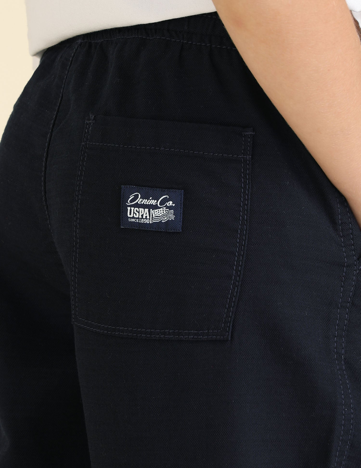 Boys Relaxed Fit Twill Trouser Navy - U.S. POLO ASSN. | Large