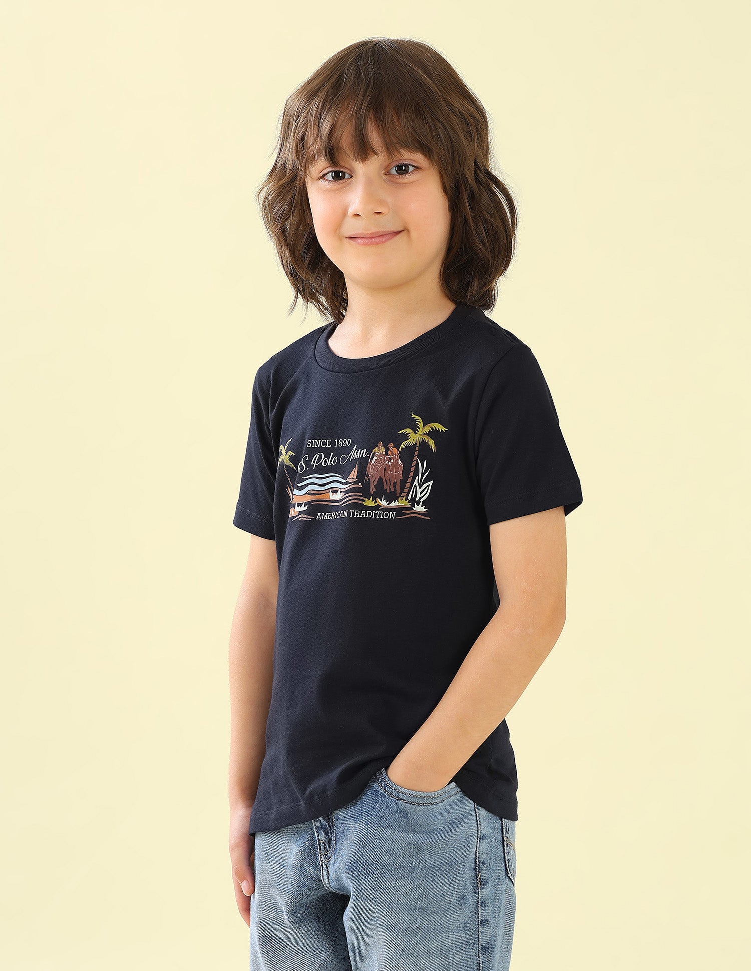 Graphic Brand Printed Regular Fit T-Shirt - Pack Of 2 Multi2 - U.S. Polo Assn. India | Large