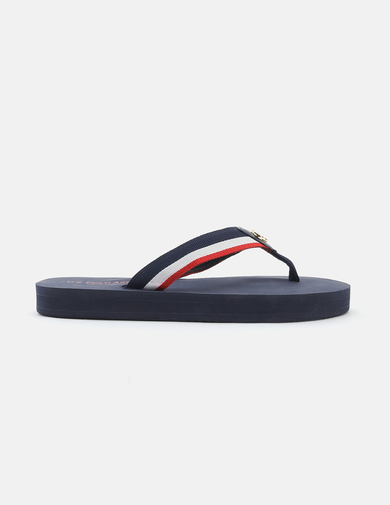 Miyabi Striped Flip Flops Navy - U.S. Polo Assn. India | Large