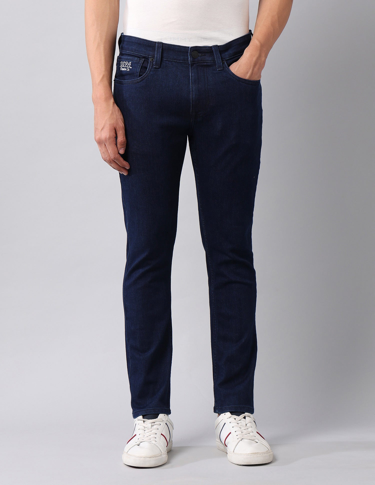 Henry Tapered Fit Blue Jeans Dark Blue - U.S. Polo Assn. India | Large