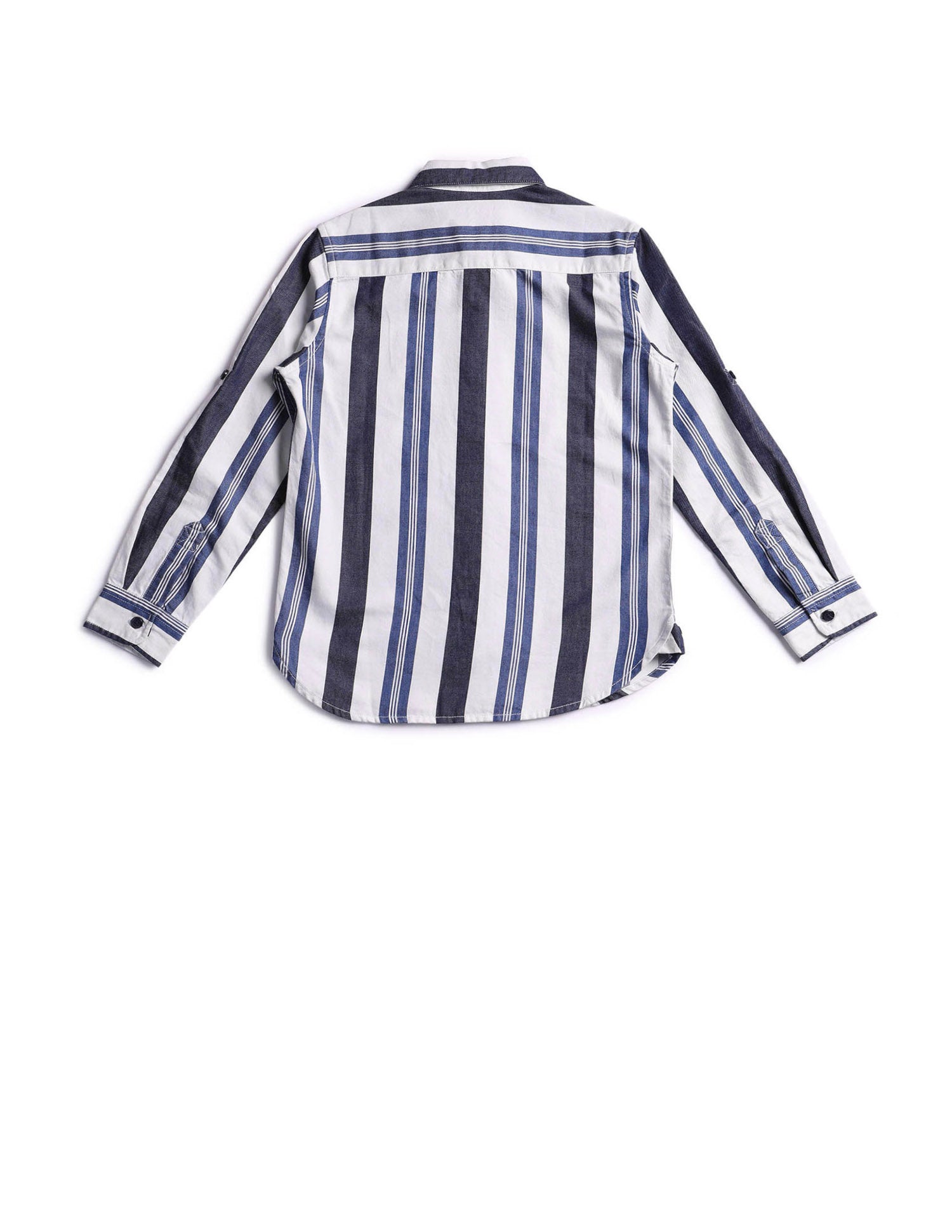 Boys Twill Vertical Striped Shirt Indigo - U.S. POLO ASSN. | Large