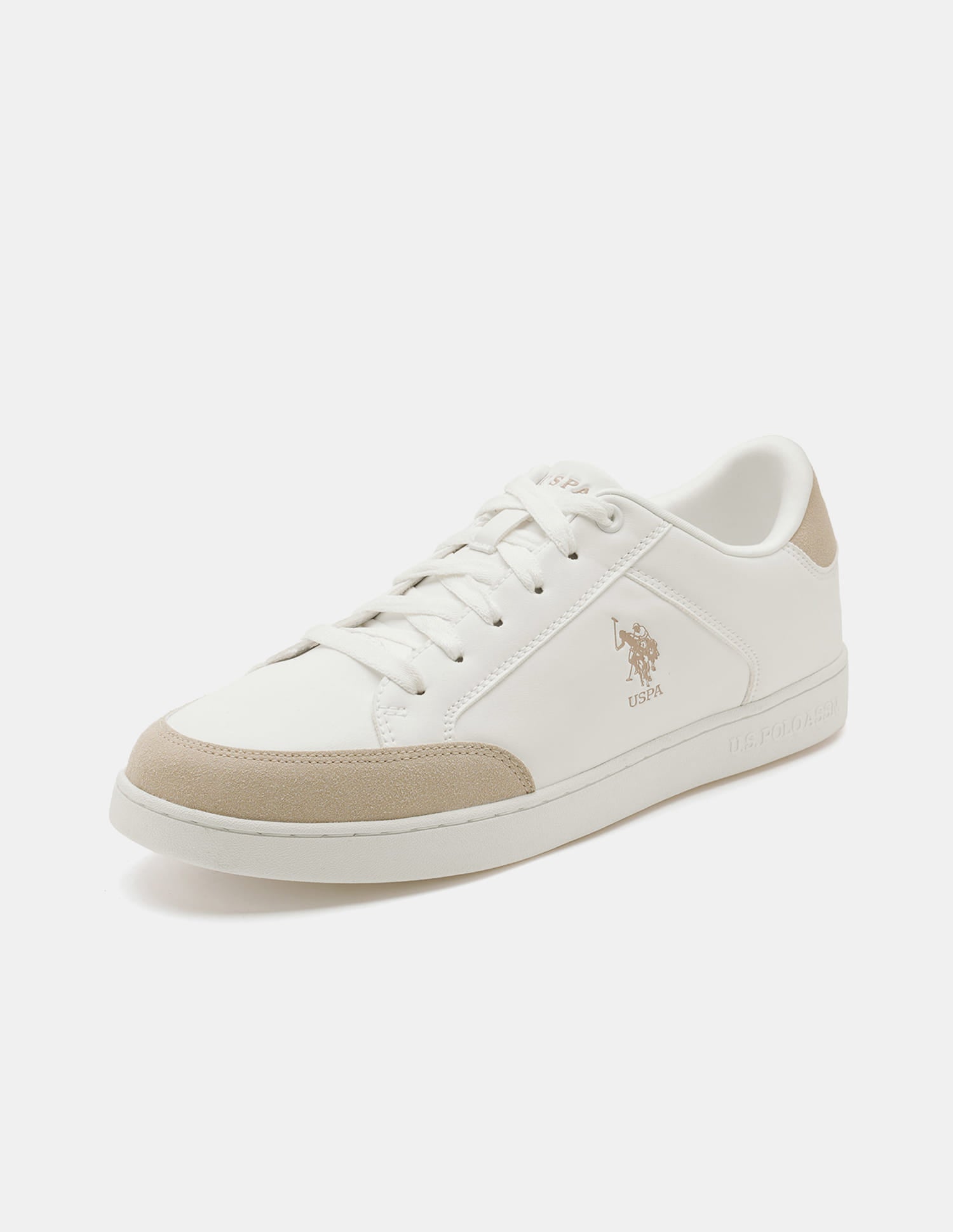 Men Vancer 2.0 Colourblocked Sneakers Off White - U.S. Polo Assn. India | Large