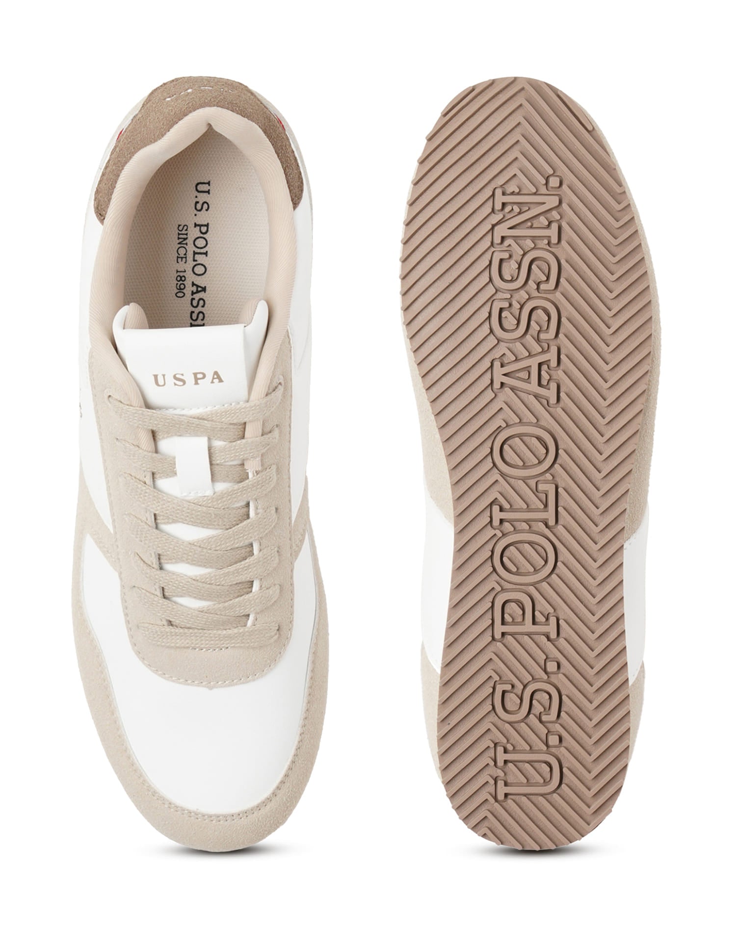 Men Sorrento 4.0 Beige Retro Sneakers Beige - U.S. Polo Assn. India | Large