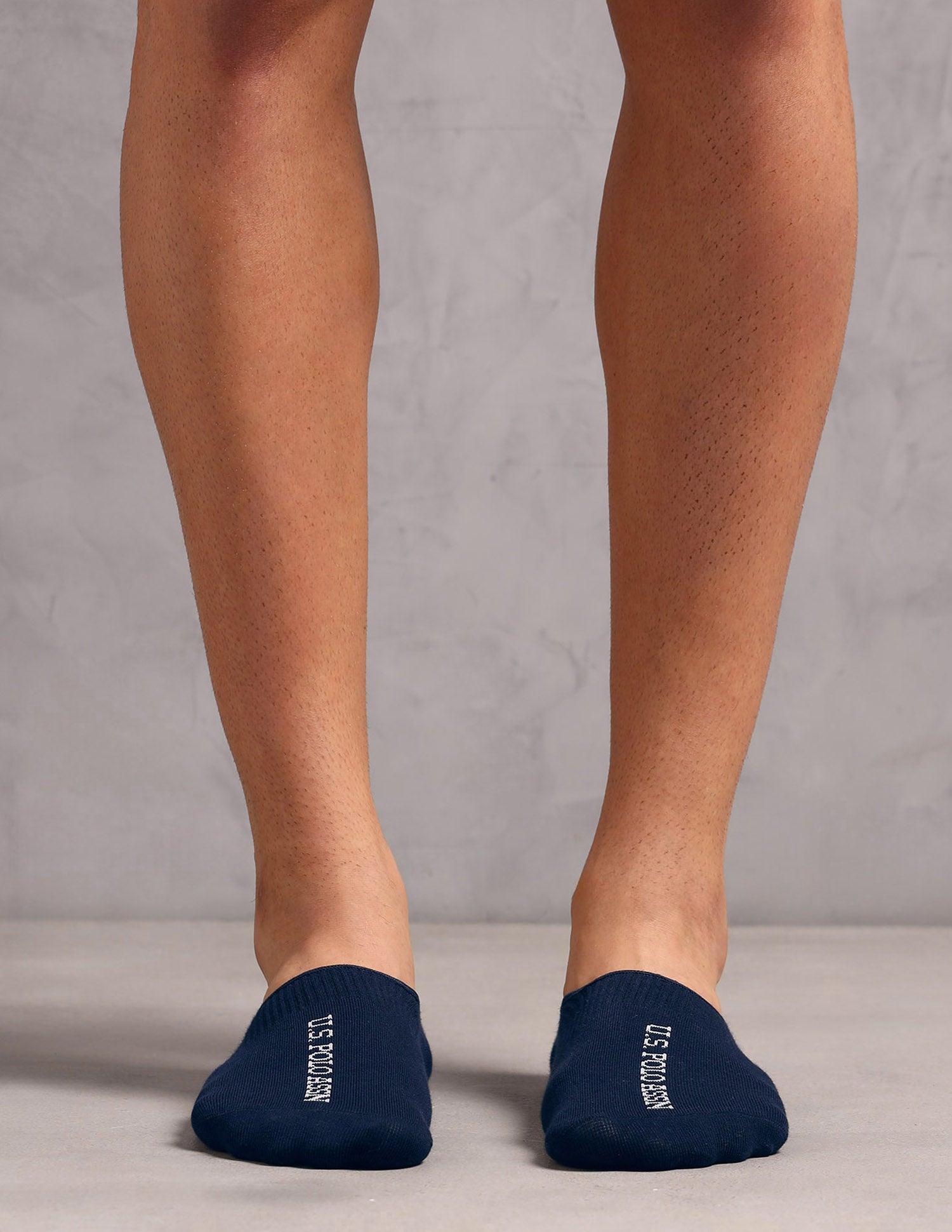 Cotton Stretch No Show ES013 Socks - Pack Of 3 Navy, Black, Light Grey Mel - U.S. POLO ASSN. | Large