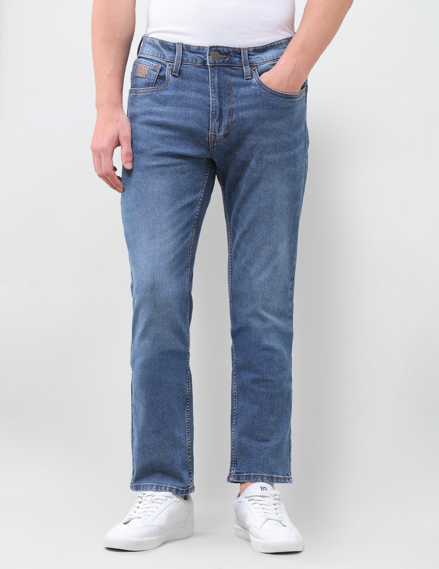 Harold Slim Straight Fit Blue Jeans Indigo - U.S. Polo Assn. India | Large