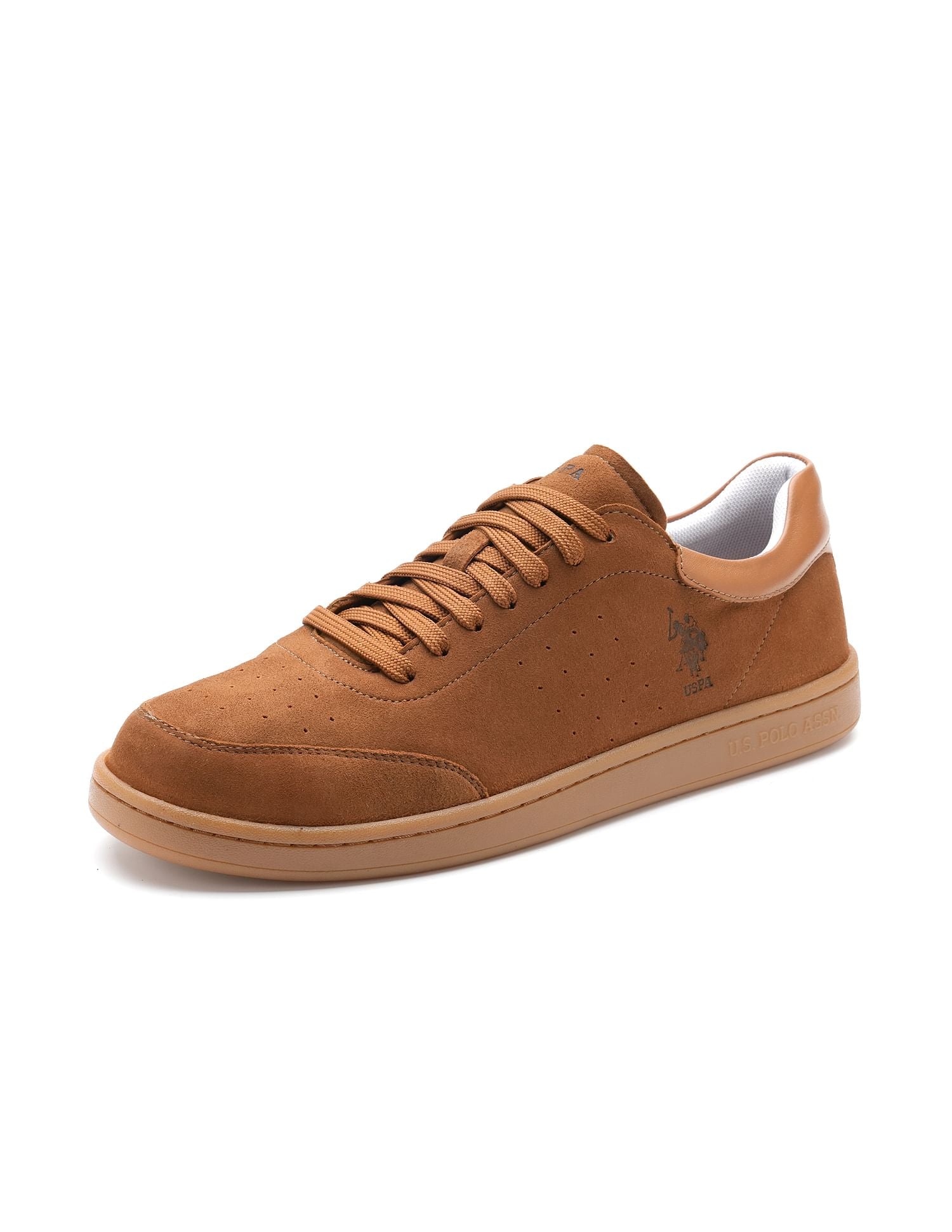 Mens Caldera Leather Sneakers Tan - U.S. POLO ASSN. | Large