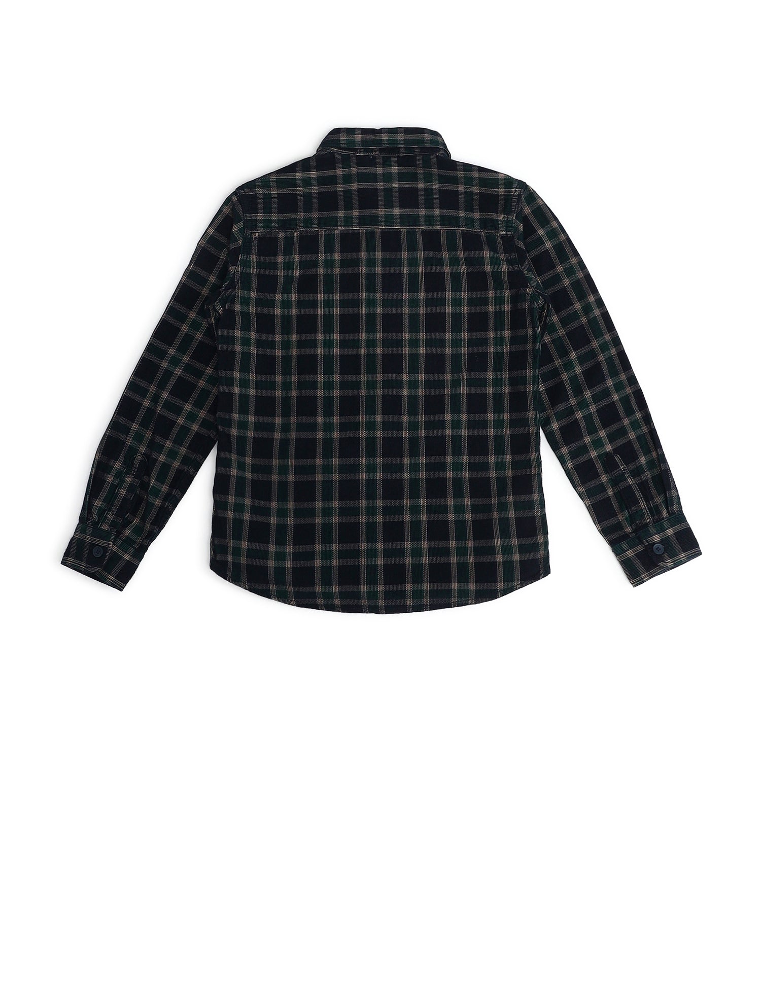 Boys Tartan Check Printed Regular Fit Shirt Navy - U.S. Polo Assn. India | Large