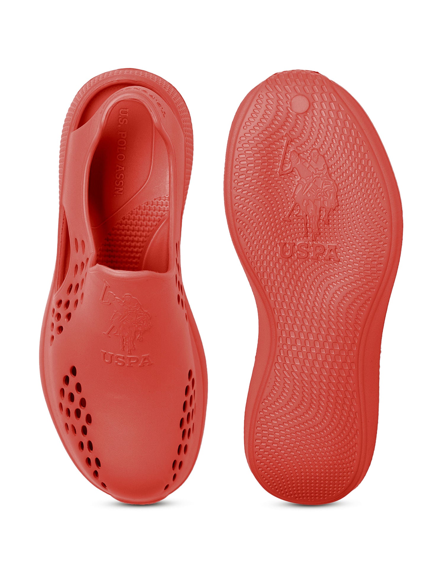 Men Noan Orange Foam Walk Clogs Orange - U.S. Polo Assn. India | Large