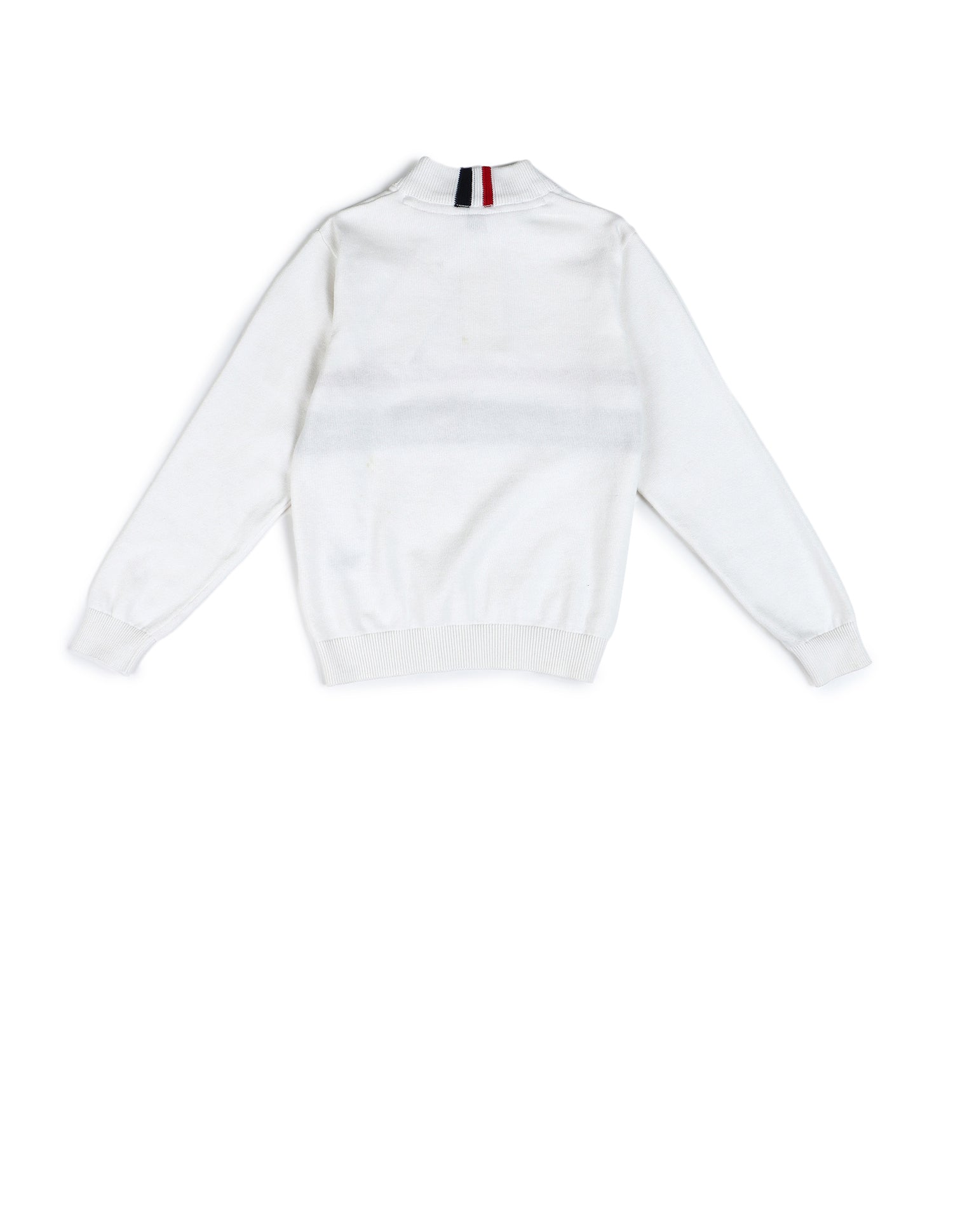 Boys Printed Regular Fit Sweater Ivory - U.S. POLO ASSN. | Large