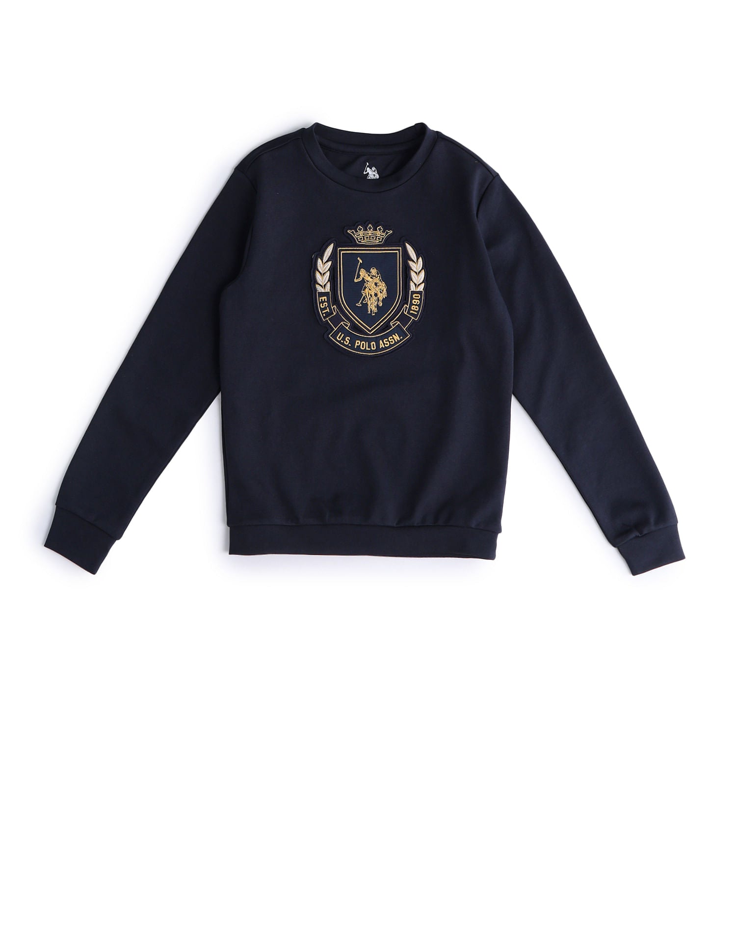 Boys Logo Printed Sweatshirt Blue - U.S. POLO ASSN. | Large