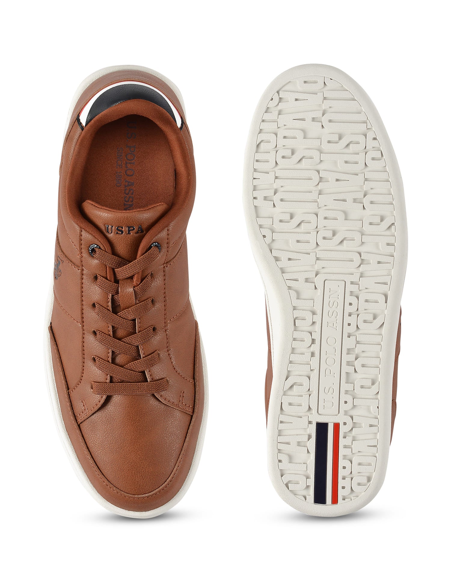Men Lace Up Ulrin Sneakers Tan - U.S. Polo Assn. India | Large