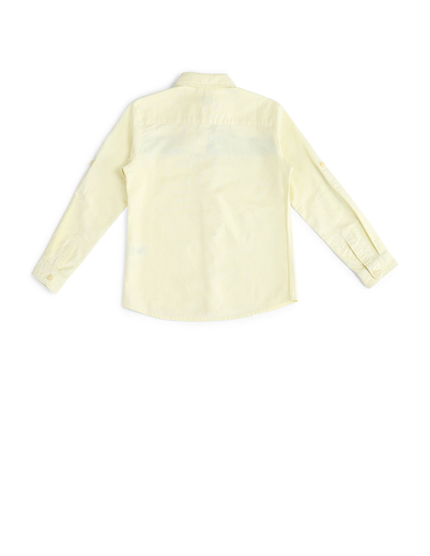 Boys Brand Printed Cotton Shirt Yellow - U.S. POLO ASSN. | Large