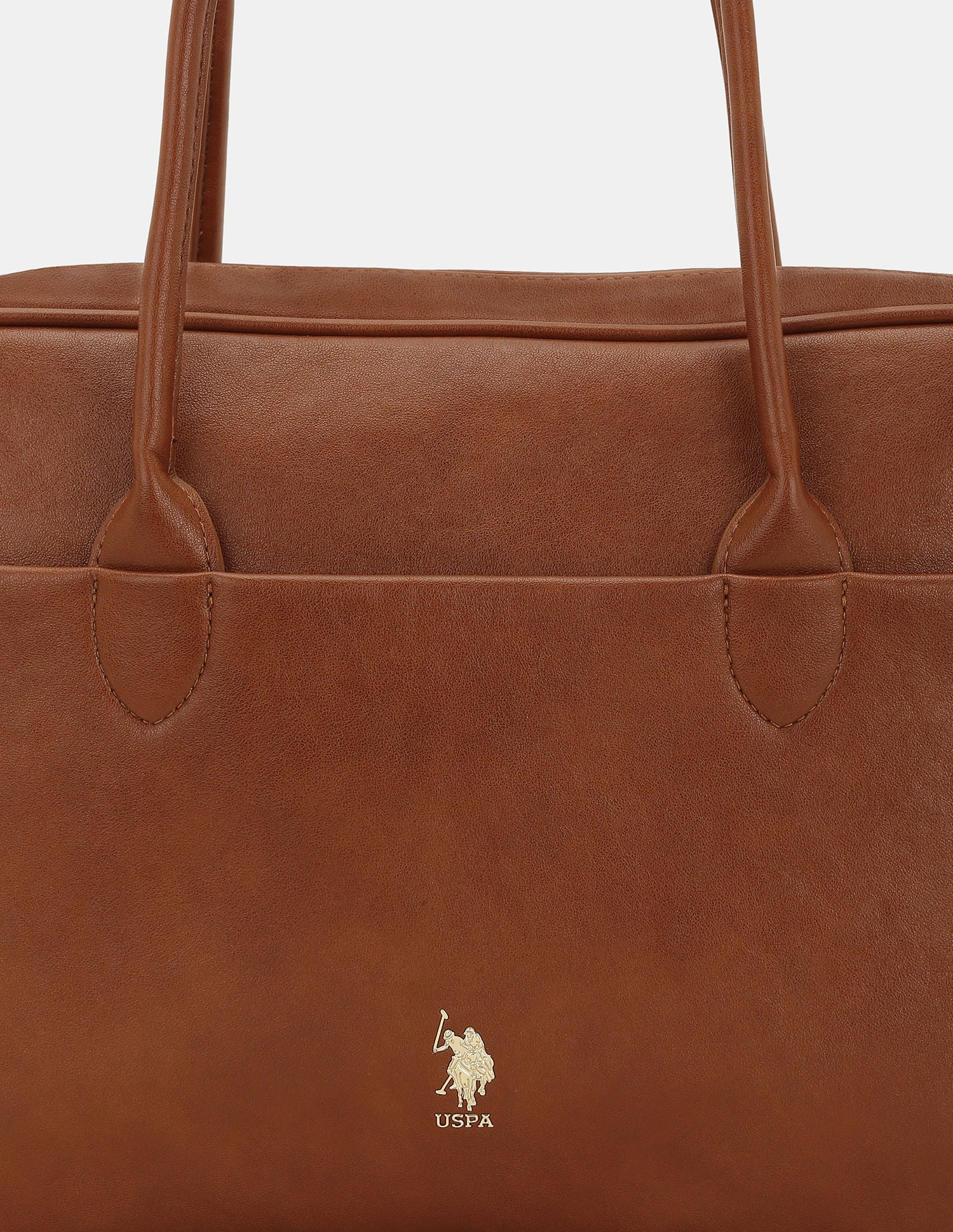 Women Blynn Compact Work Satchel Bag with Inner Pockets Brown - U.S. POLO ASSN. | Large