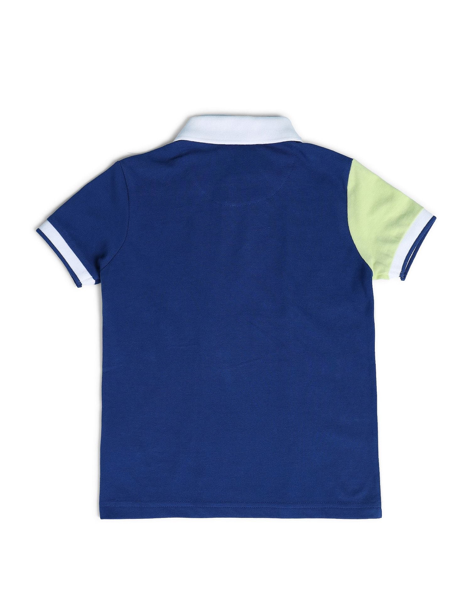 Boys Colourblocked Polo Shirt Green - U.S. POLO ASSN. | Large
