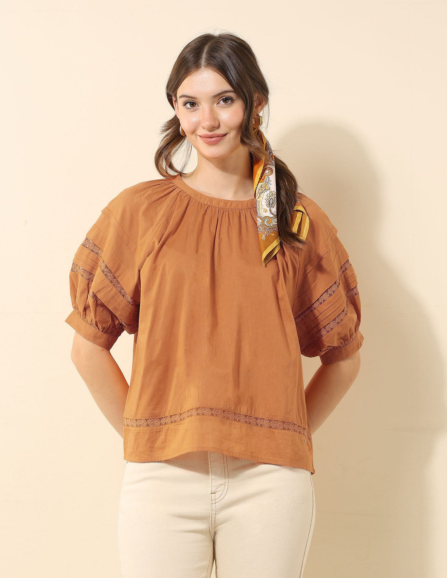 Lace Solid Top Rust - U.S. POLO ASSN. | Large