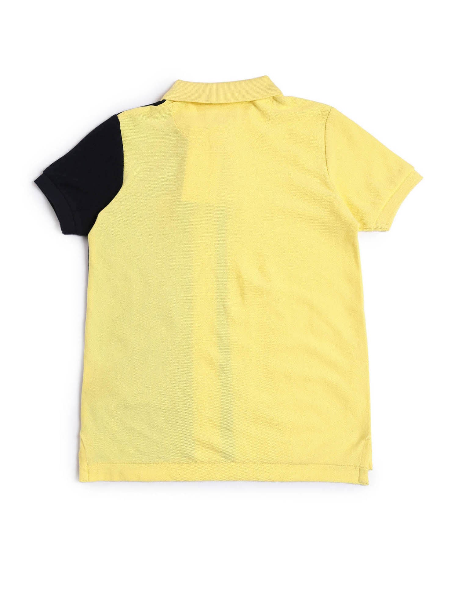 Boys Colour block Regular Fit Polo Shirt Light Yellow - U.S. POLO ASSN. | Large