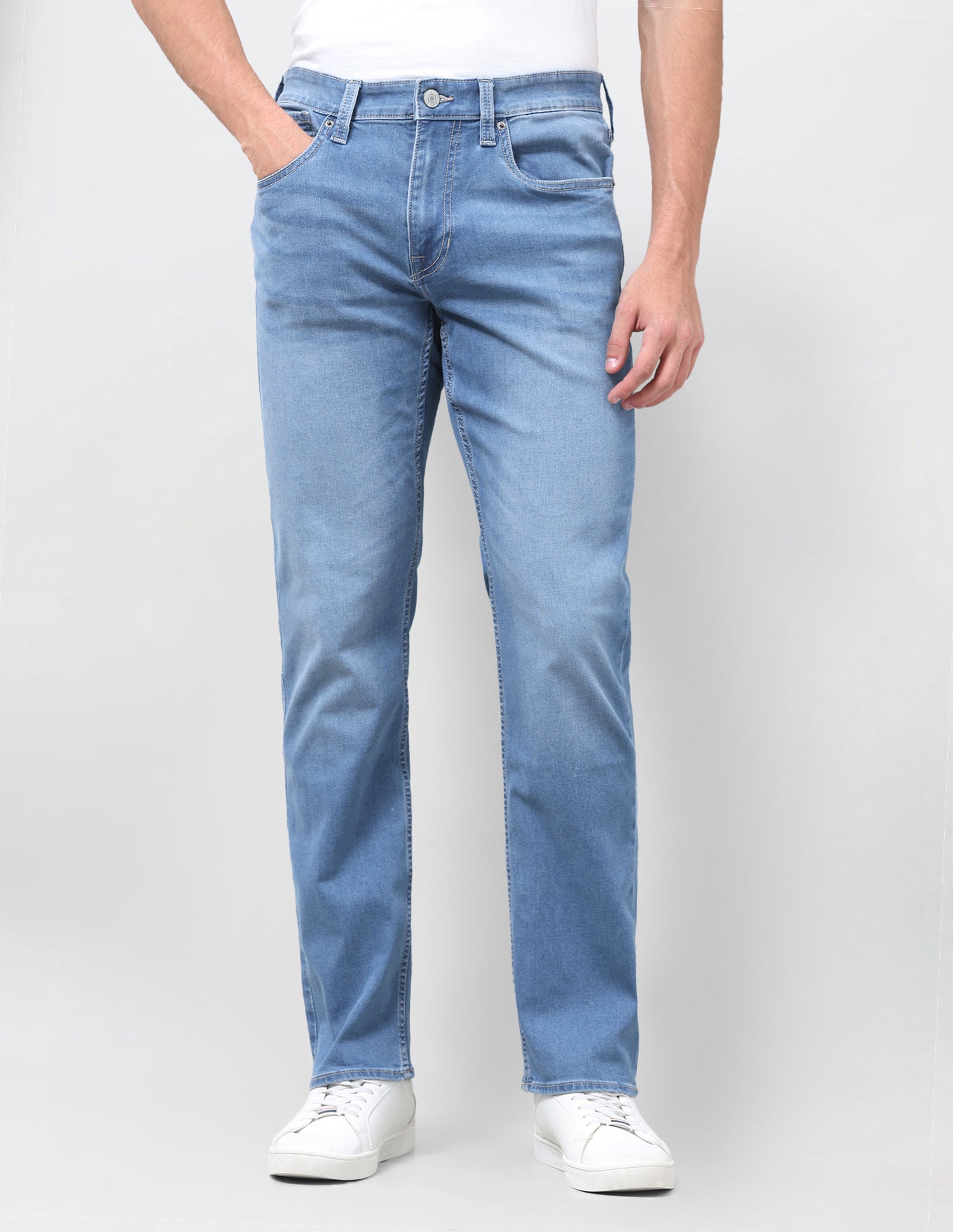 Harold Slim Straight Fit Blue Jeans Light Indigo - U.S. Polo Assn. India | Large
