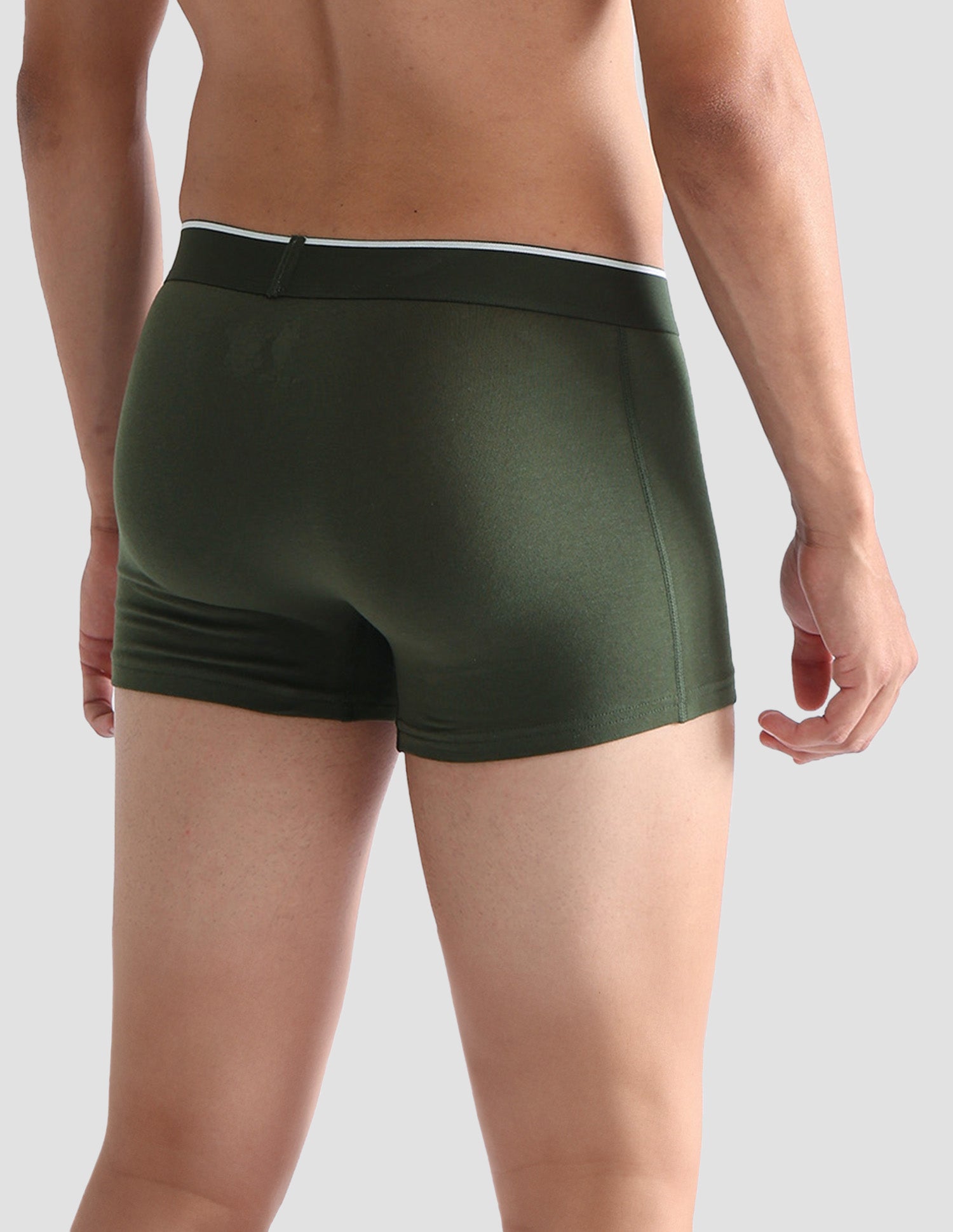 Antibacterial Solid ET004 Trunks - Pack Of 2 OliveandNavy - U.S. POLO ASSN. | Large