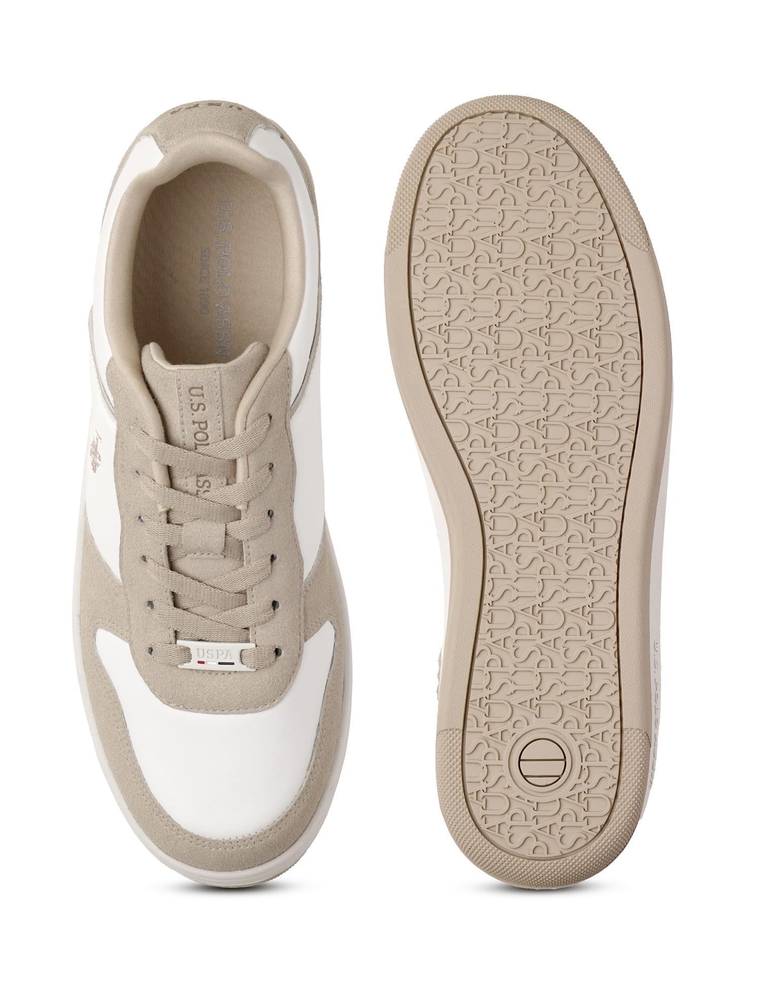Men Joan 2.0 Colourblocked Sneakers Beige - U.S. Polo Assn. India | Large