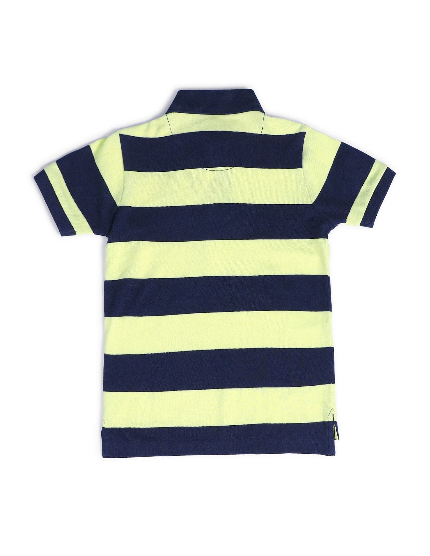 Boys Horizontal Stripes Polo Shirt Green - U.S. POLO ASSN. | Large
