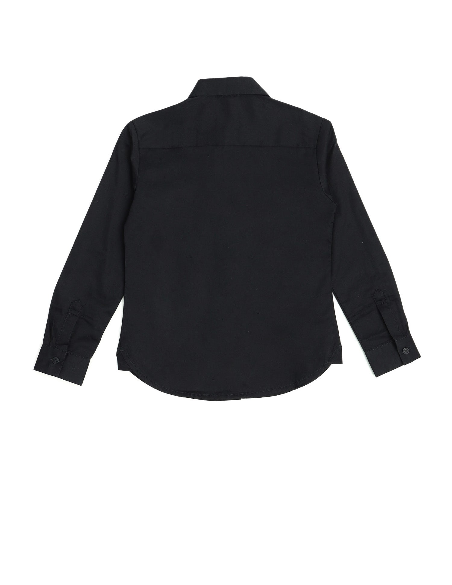 Boys Sateen Cotton Shirt Black - U.S. Polo Assn. India | Large